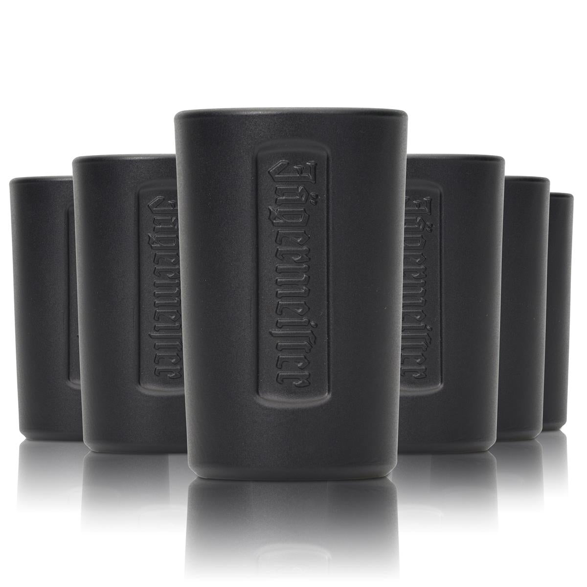 6 verres à shot Jägermeister courts 2 cl noir mat Stamper verres à schnaps Gastro