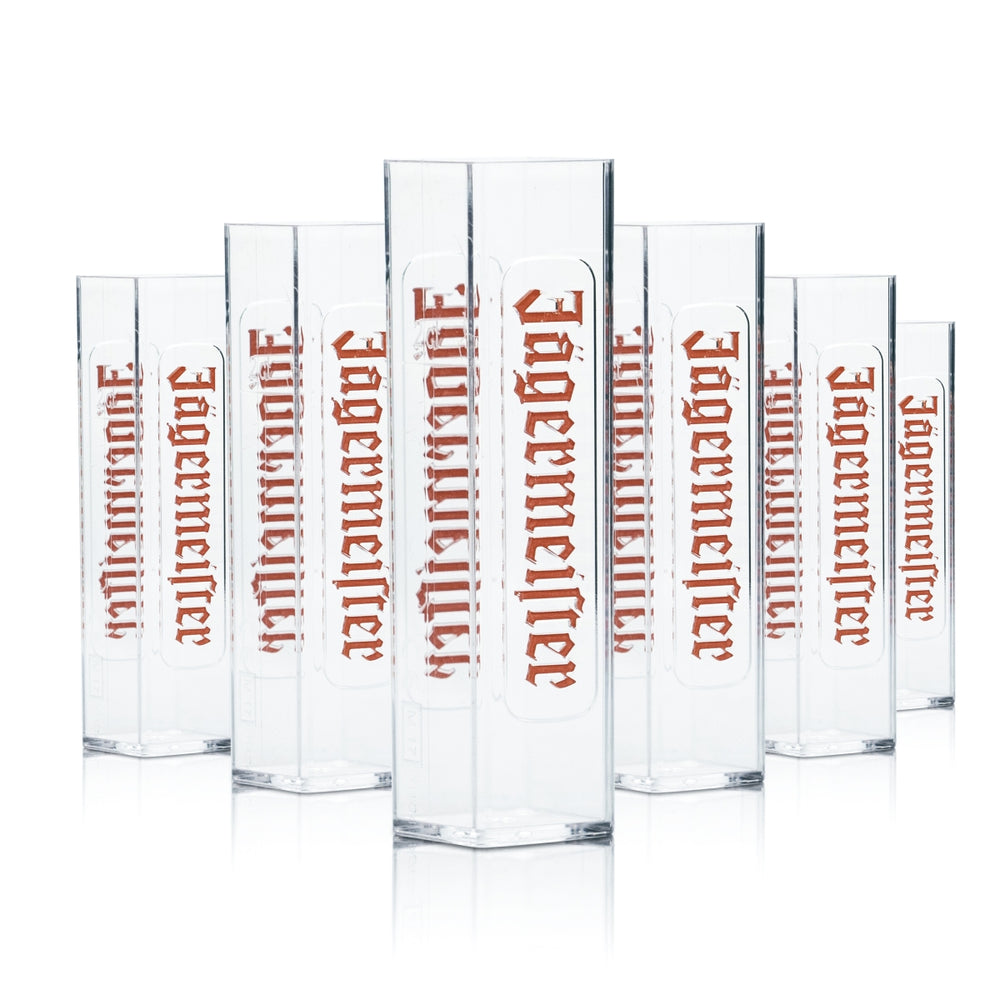 6 verres à shot Jägermeister Tooter 2 cl en plastique acrylique, verres à shot courts Gastro