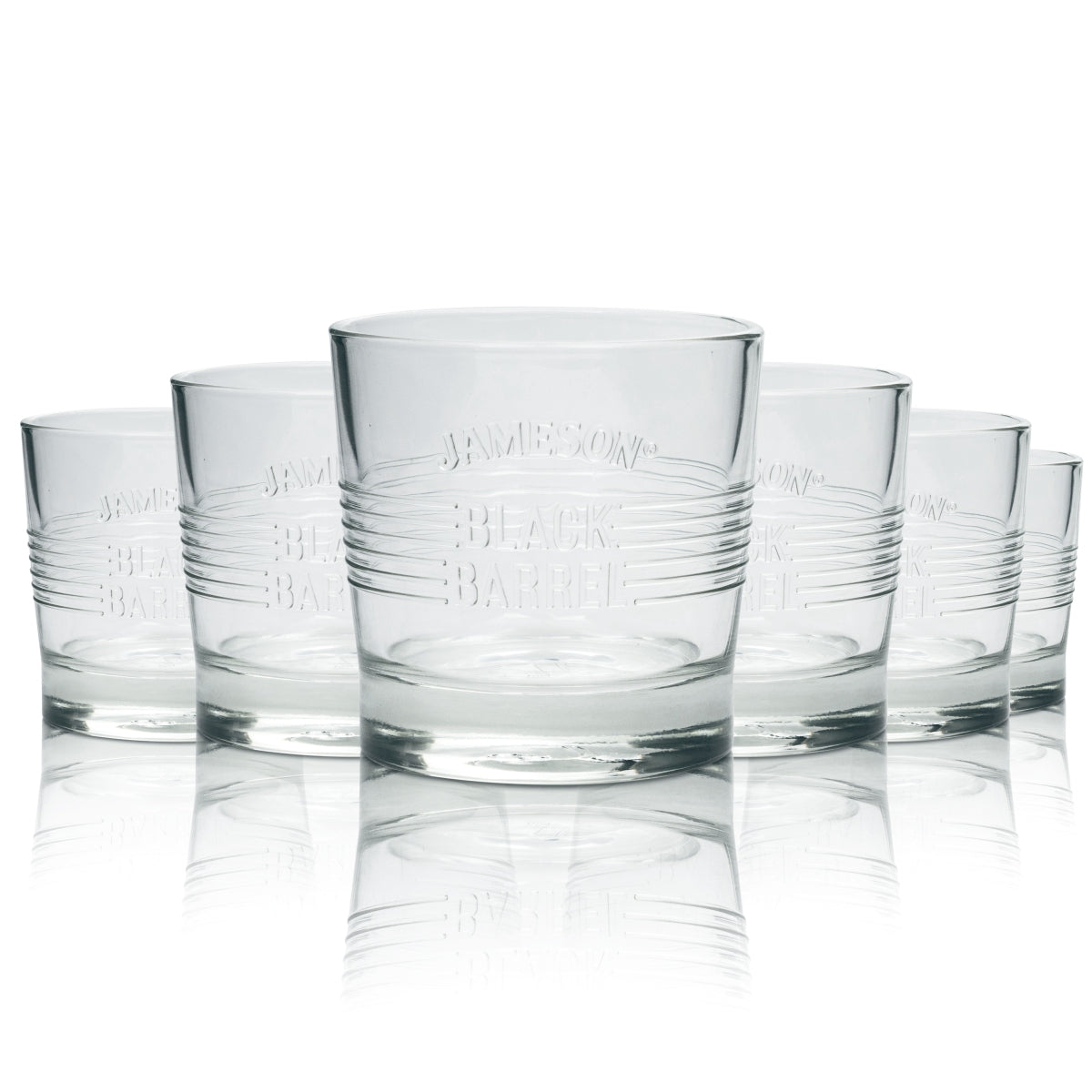 6 verres à whisky Jameson 0,2 l Tumbler Black Barrel verres à pied Tasting On Ice