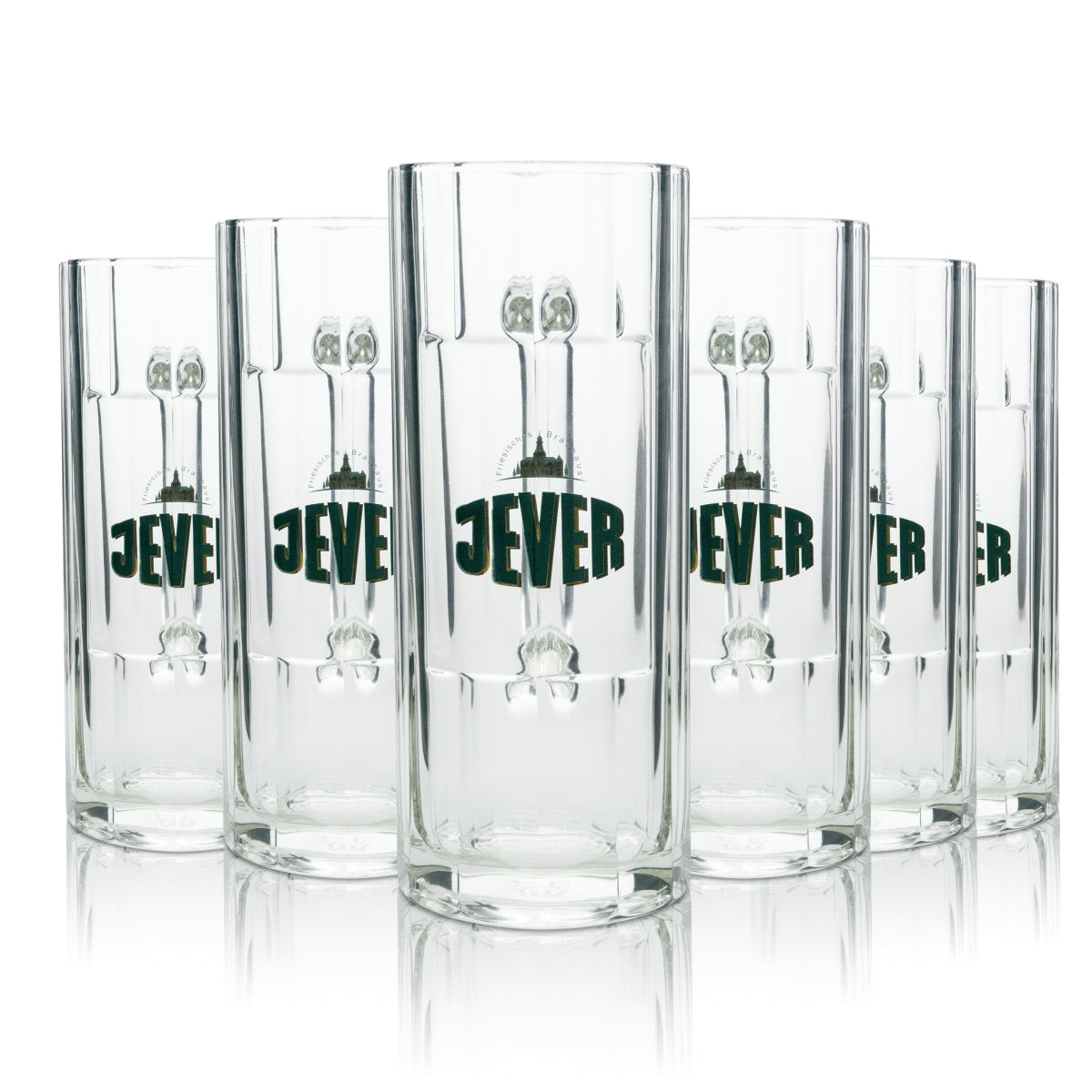 6 chopes à bière Jever 0,5 l Sahm
