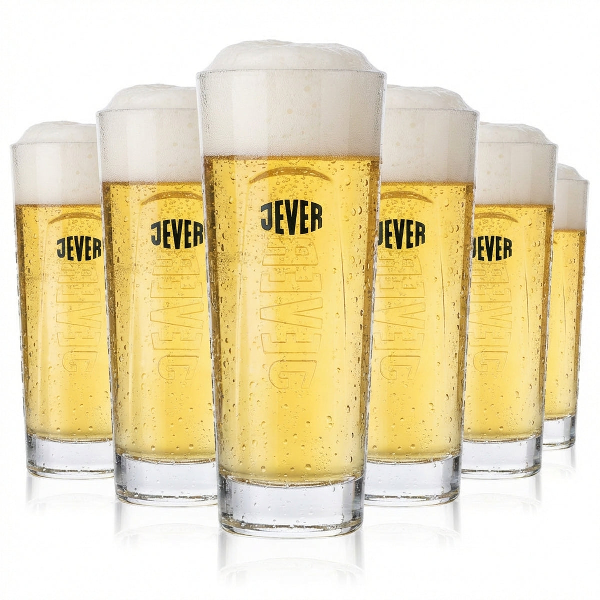 6 verres à bière Jever Szeneglas 0,3 l, modèle lourd
