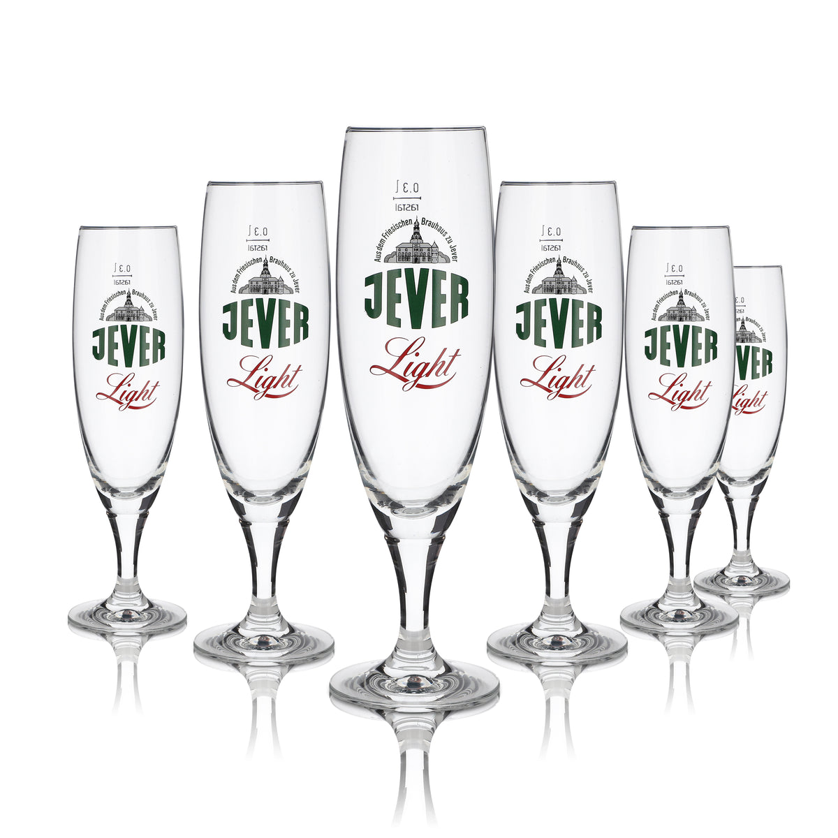 6 verres Jever 0,3 l, verres à bière blonde, verres à bière légers, ensemble de verres à bière, brasserie Friesland – Vue 5