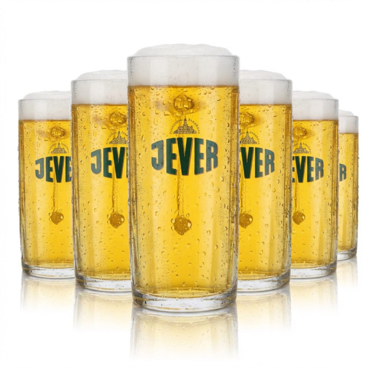 6x Jever verre 0,4l Pils chope à bière Humpen Seidel set de verres Friesische Brauerei – Vue 2