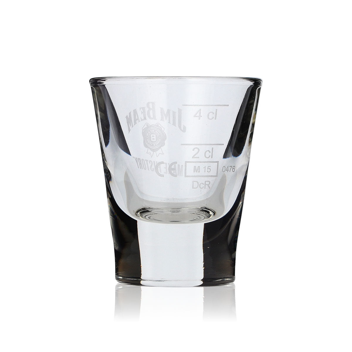 6 verres à shot Jim Beam Whisky 2 cl 4 cl Stamper Modèle court et lourd – Vue 4