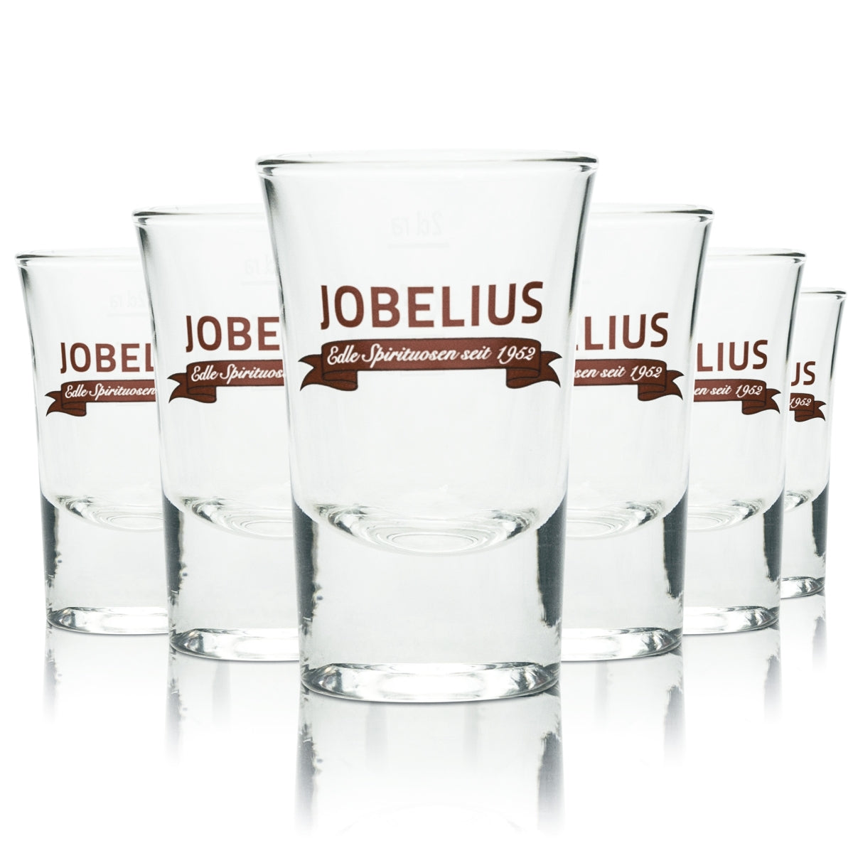 6x Jobelius Schnaps Verre 2 cl Verres à shot Stamper Spiritueux courts Eaux-de-vie nobles