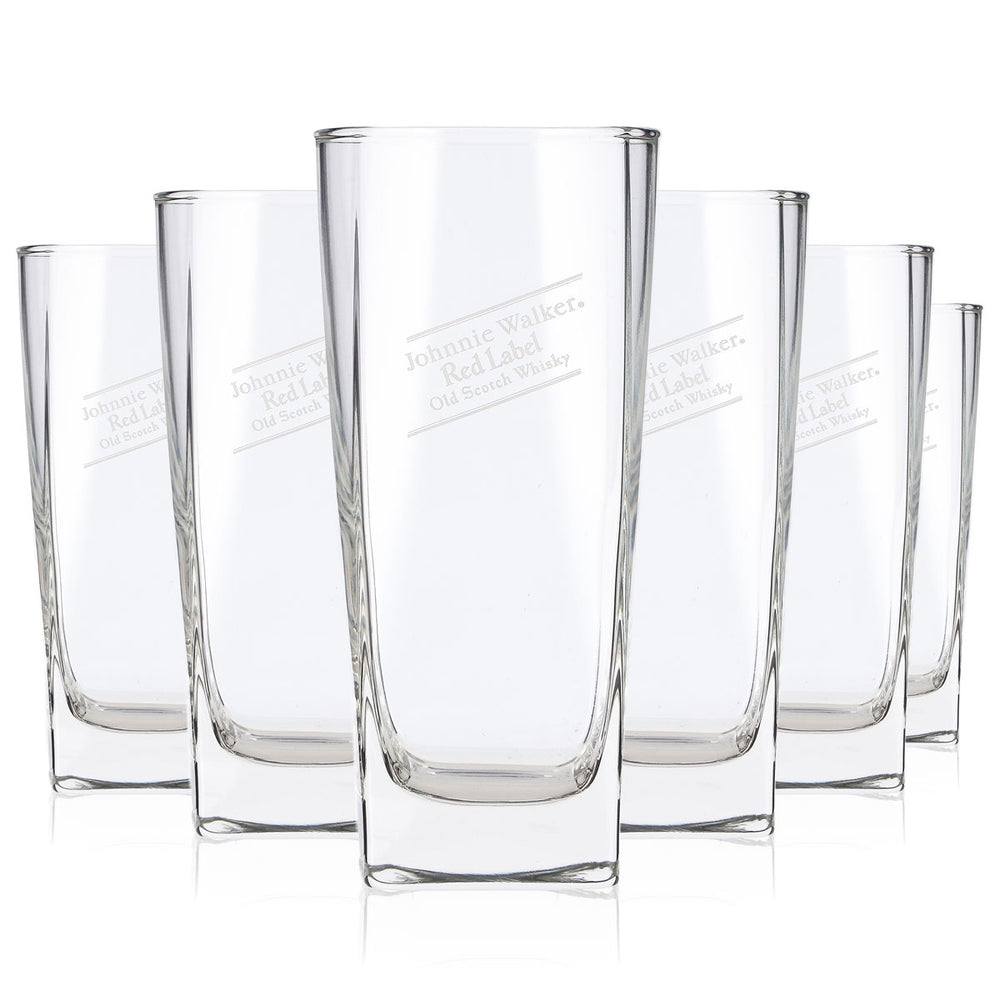 6 verres à whisky Johnnie Walker 0,32 l Longdrink Red Label Old Scotch