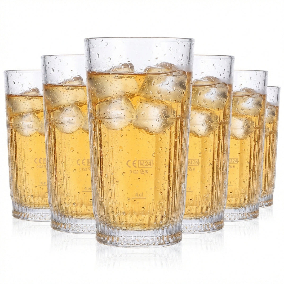 6 verres à whisky Johnnie Walker 0,37 l Verres à long drink Verres Relief Highball