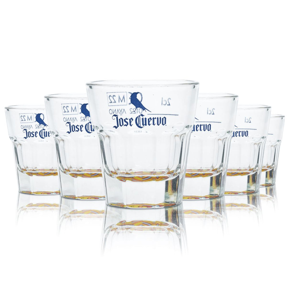 6x Jose Cuervo Verre à liqueur 2 cl Verre à shot Stamper Verres courts Set Verre à tequila