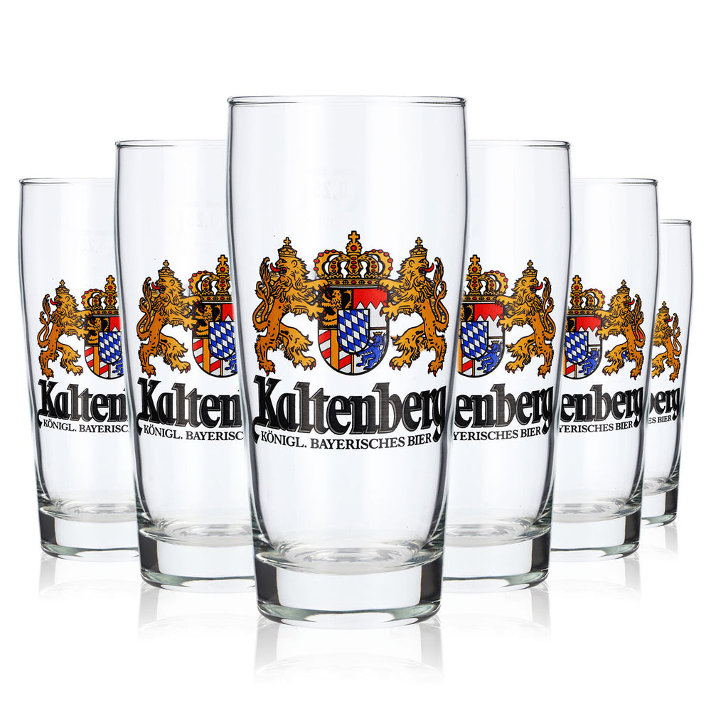 6 verres à bière Kaltenberg de 0,25 l, sans bord doré, de la marque Ruhrglas (lot de 6)