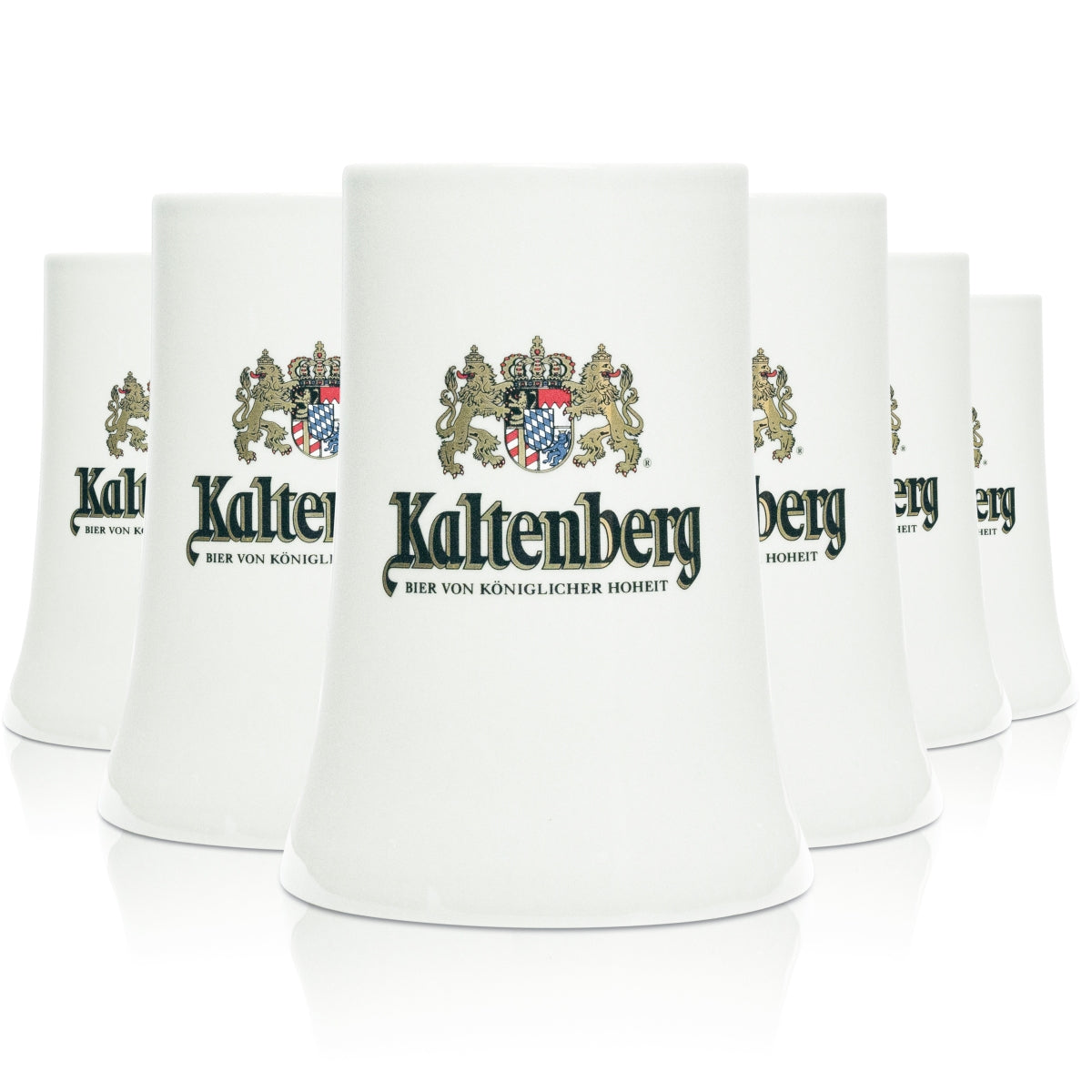 6 chopes en grès Kaltenberg 0,3 l