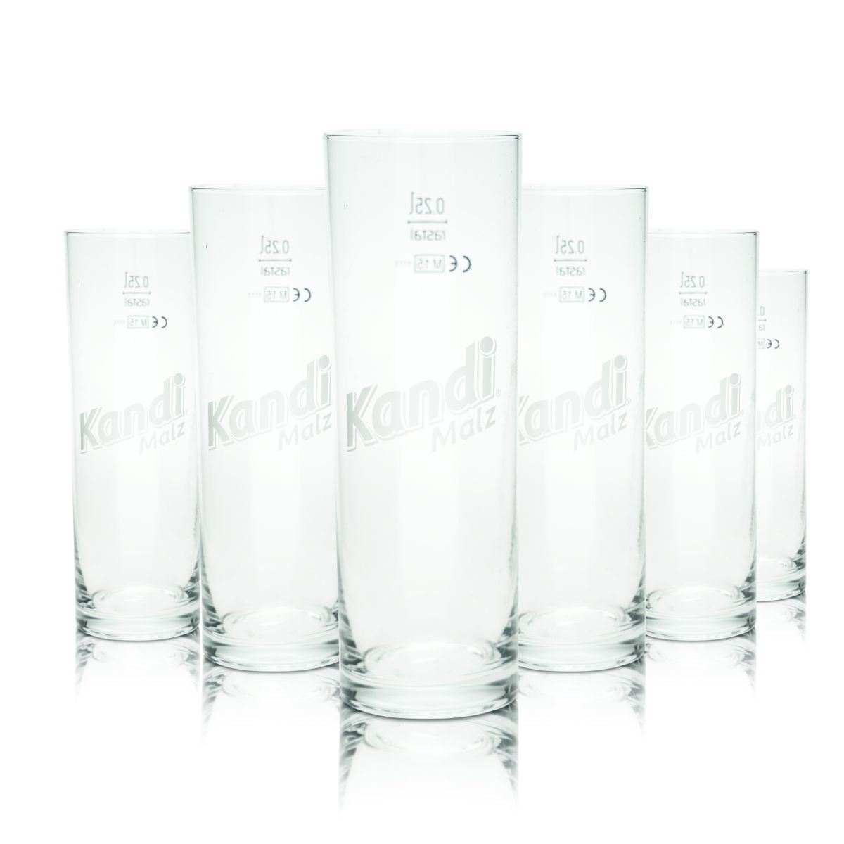 6 verres à bière Kandi Malz 0,25 l Willi Becher Malzbier Stange Set de verres Brasserie