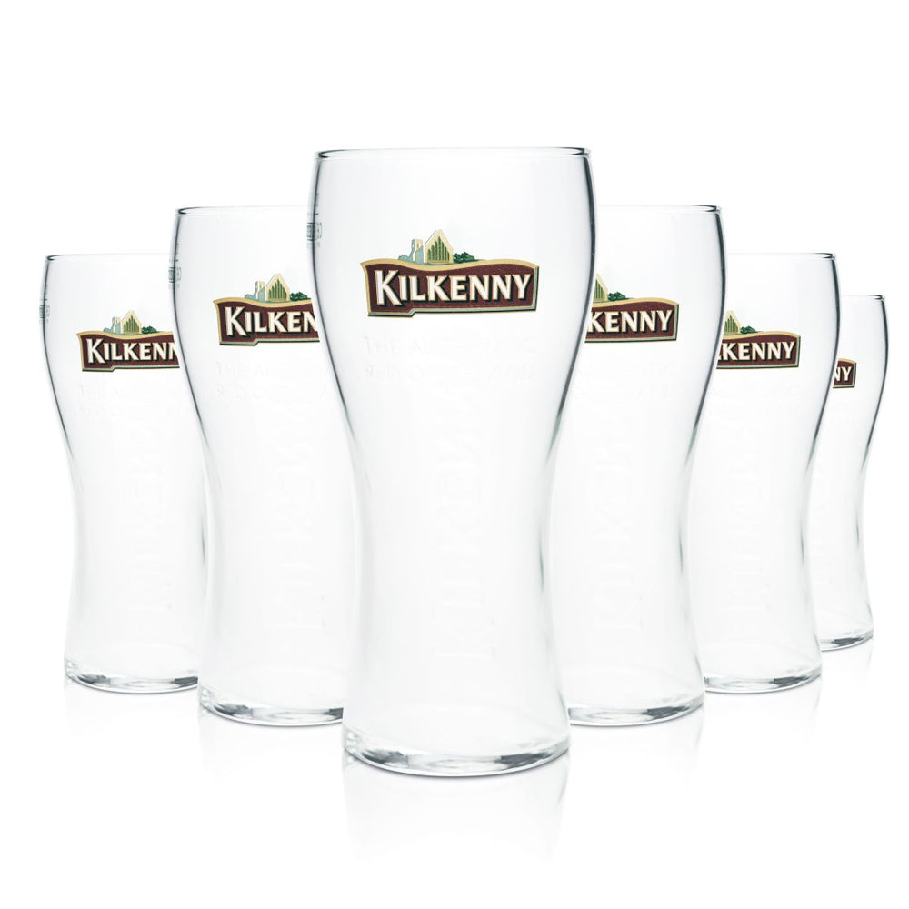 6 verres à bière Kilkenny 0,5 l Verres à bière Verres à pied Coupe Bière irlandaise Guinness