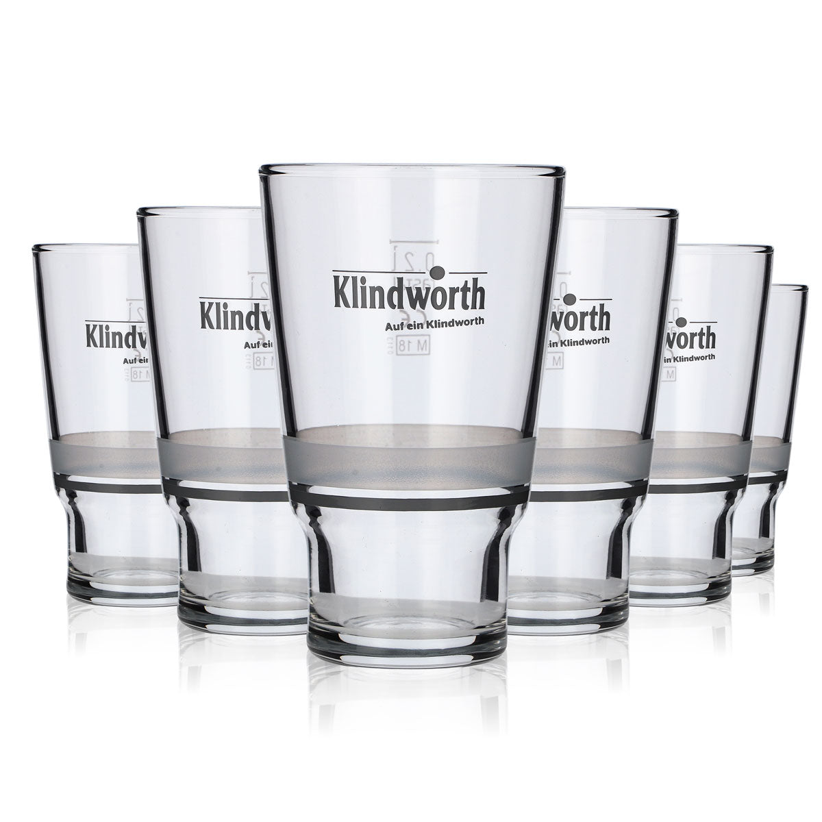 6x verres Klindworth 0,2 l Willibecher, set empilable, pour jus, eau minérale, limonade