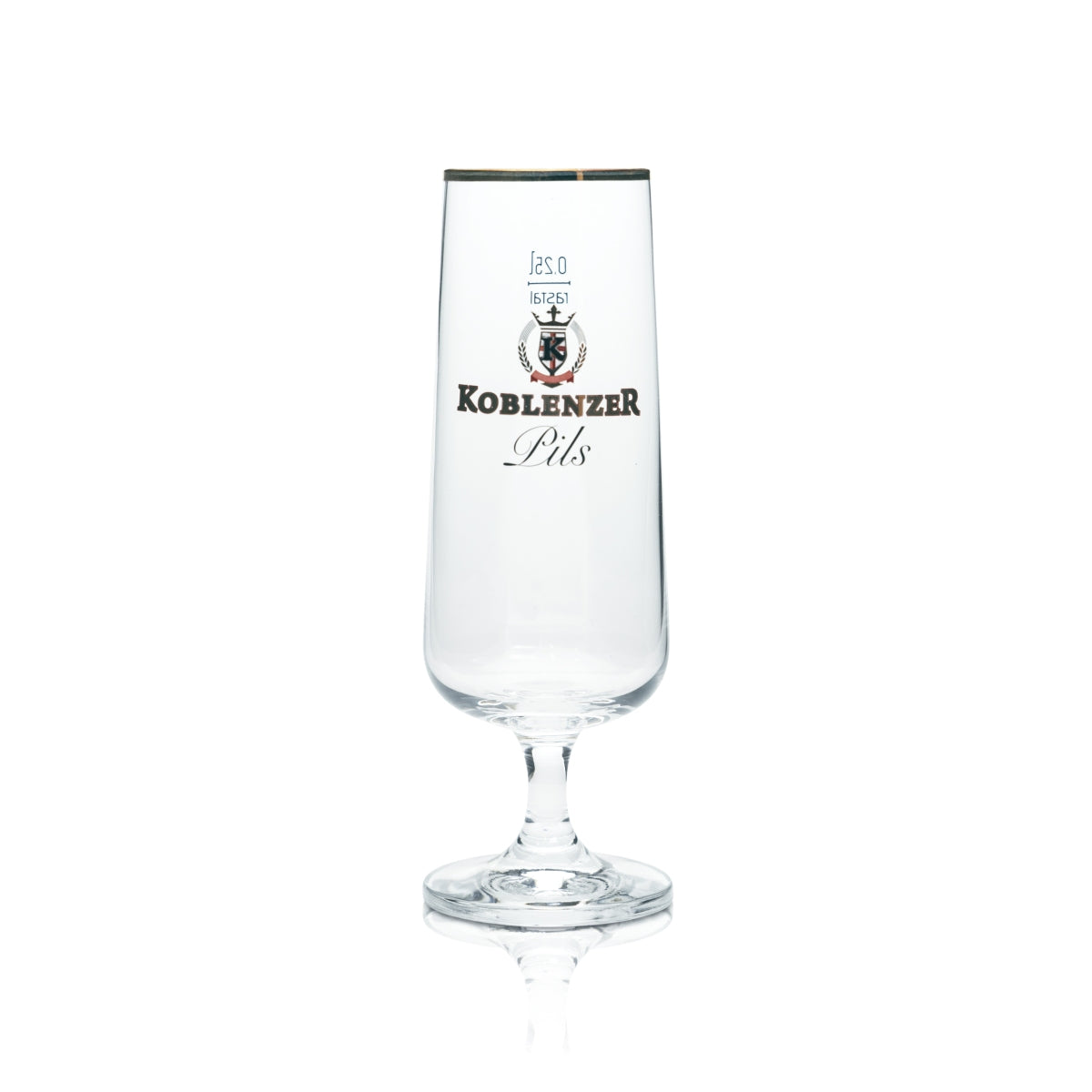 6 verres à bière de Coblence 0,25 l, forme tulipe, bord doré, verres à bière Pils, bar gastronomique – Vue 2
