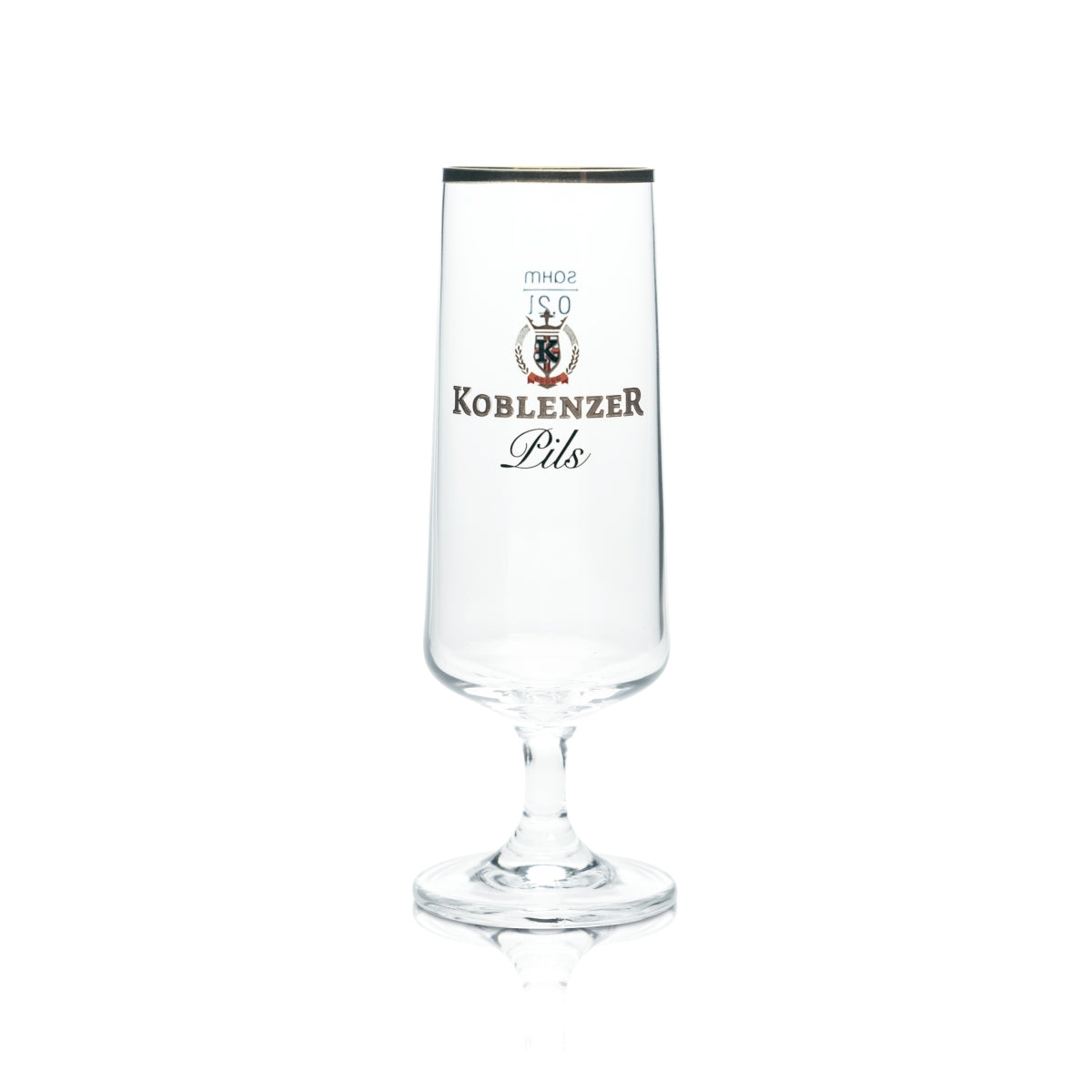 6 verres à bière de Coblence 0,2 l, forme tulipe, bord doré, verres Gastro Bar Pils – Vue 2