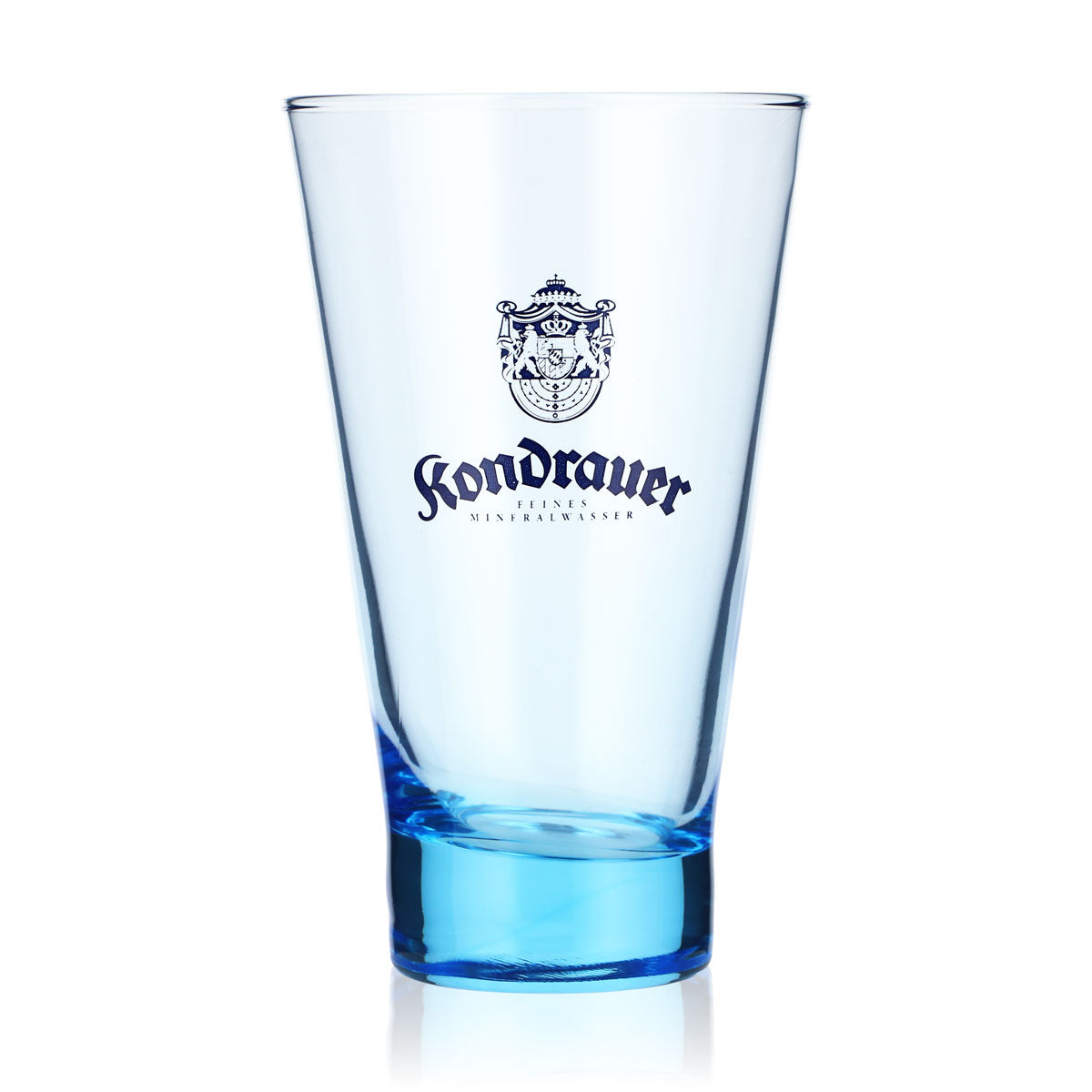 6x Kondrauer Wasser Verres à eau 0,36 l Gobelets Verre teinté bleu – Vue 2