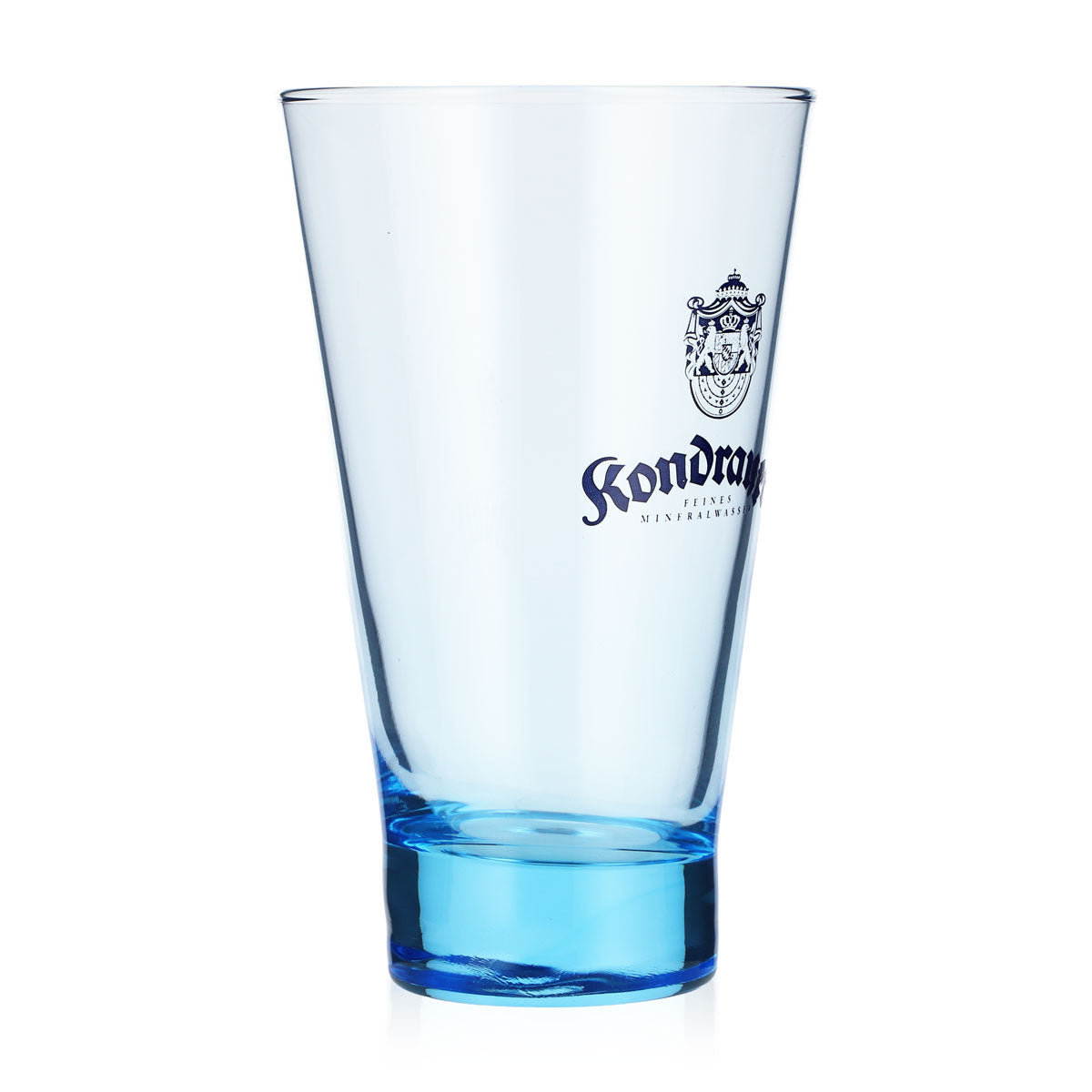 6x Kondrauer Wasser Verres à eau 0,36 l Gobelets Verre teinté bleu – Vue 3
