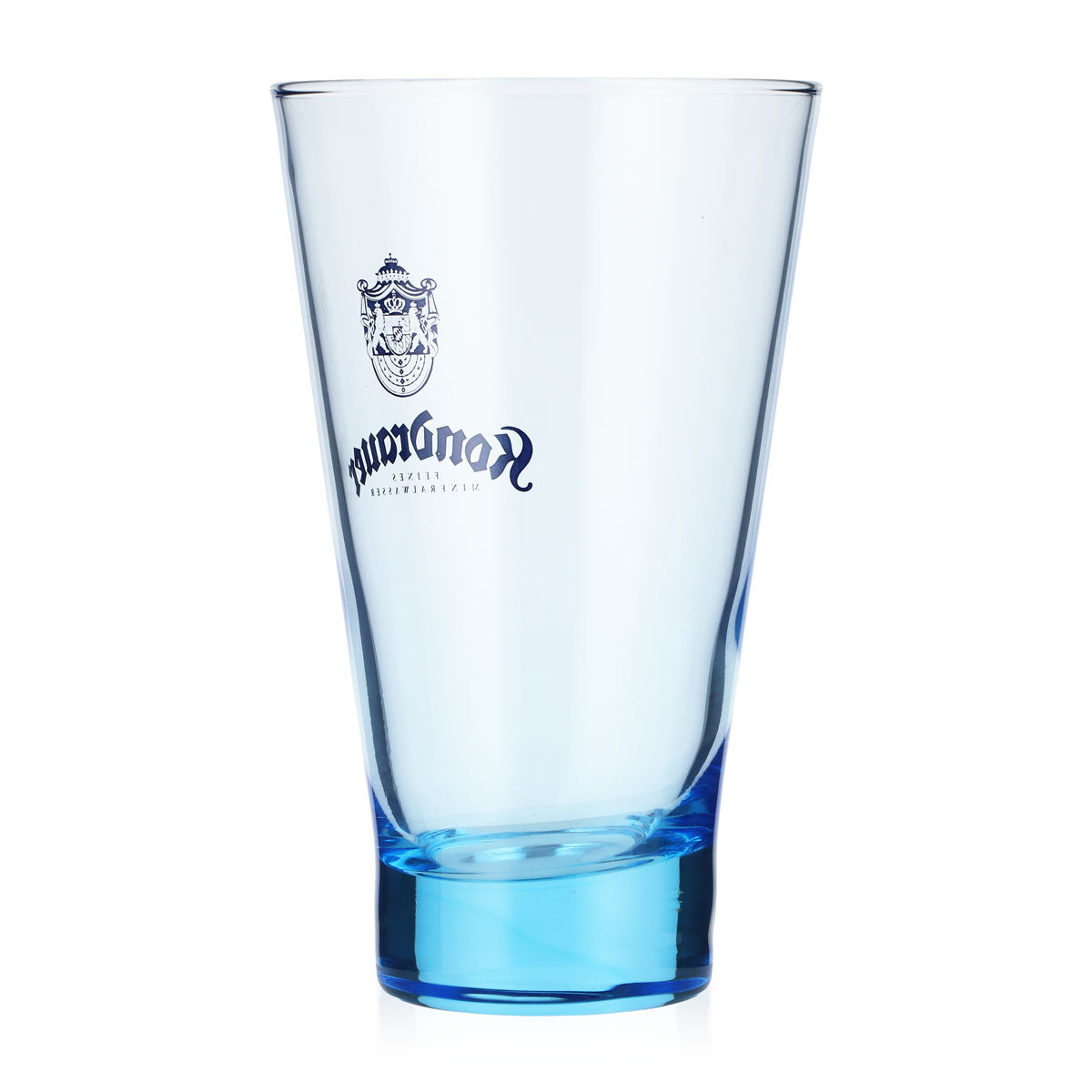 6x Kondrauer Wasser Verres à eau 0,36 l Gobelets Verre teinté bleu – Vue 4