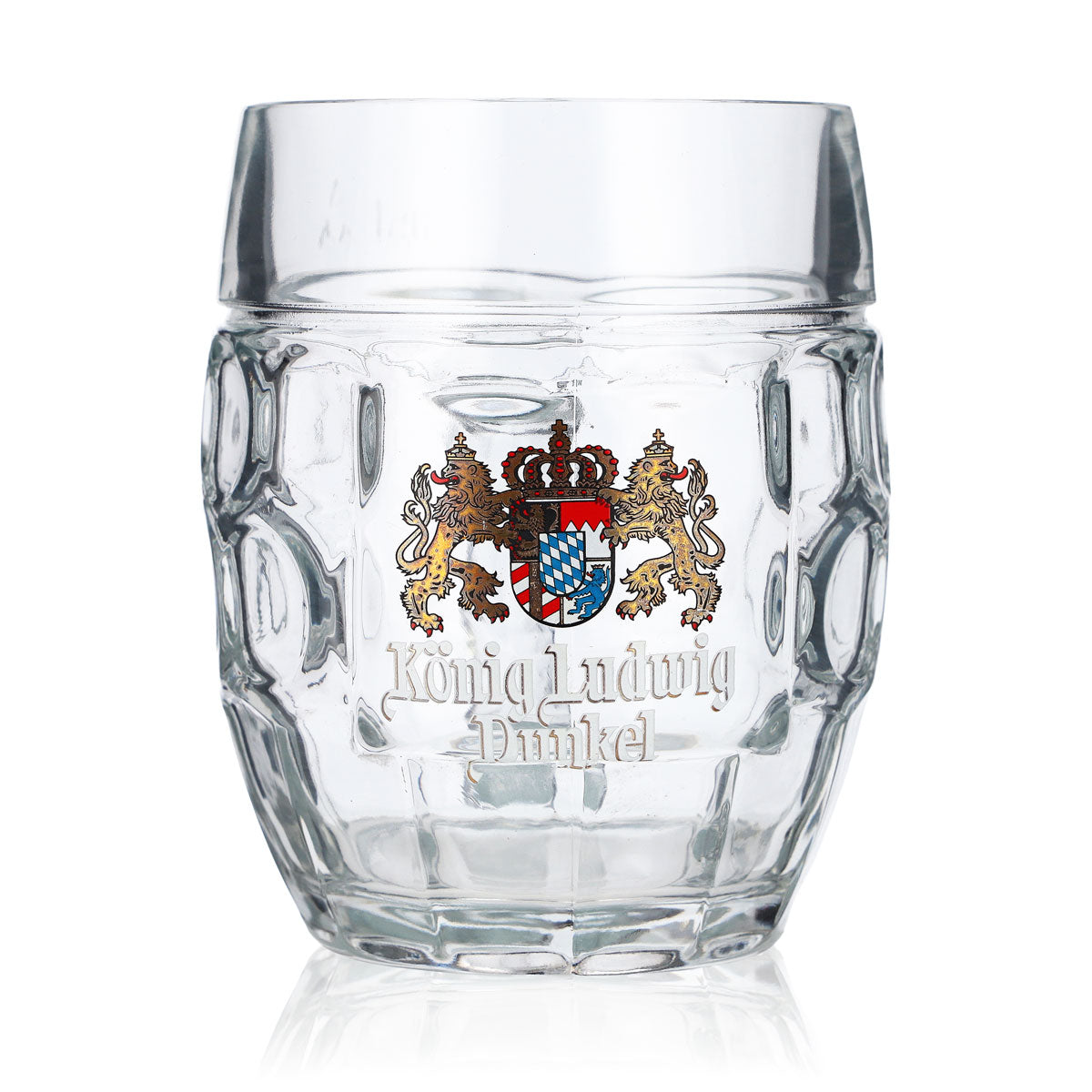 6 chopes à bière König Ludwig Seidel 0,5 l « Dunkel » Punkt-Seidel – Vue 2