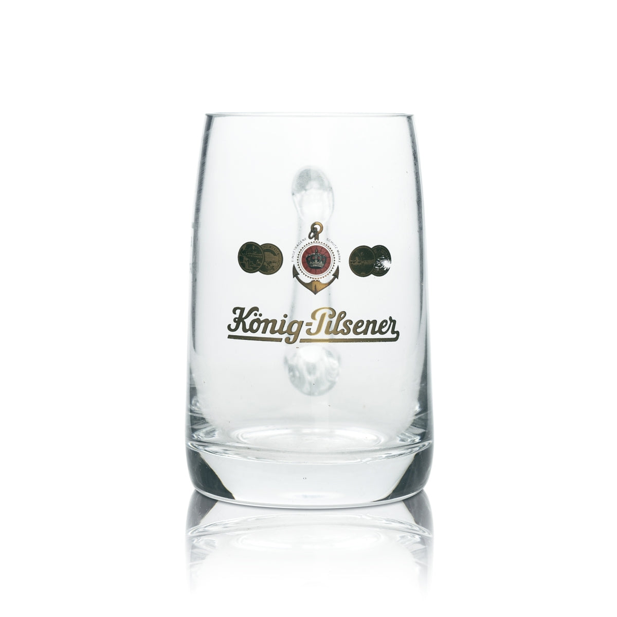 6 verres à bière König Pilsener 0,3 l, chopes Seidel avec anse, verres à bière, chopes de brasserie – Vue 2