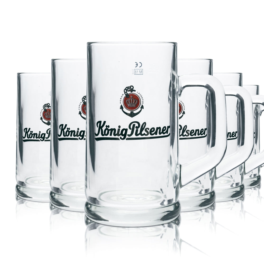 6 verres à bière König Pilsener 0,5 l chope Humpen Seidel verres brasserie gastronomique Beer