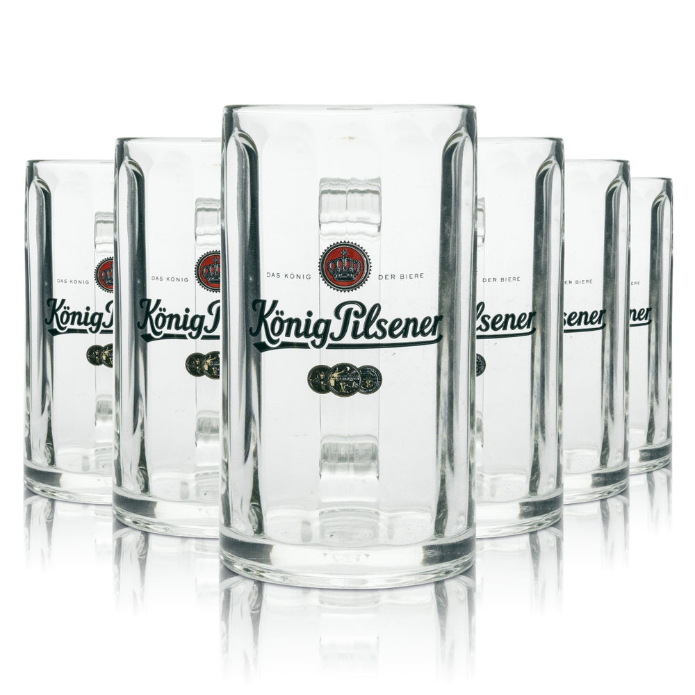 6x verre à bière König Pilsner 0,4 l Rastal