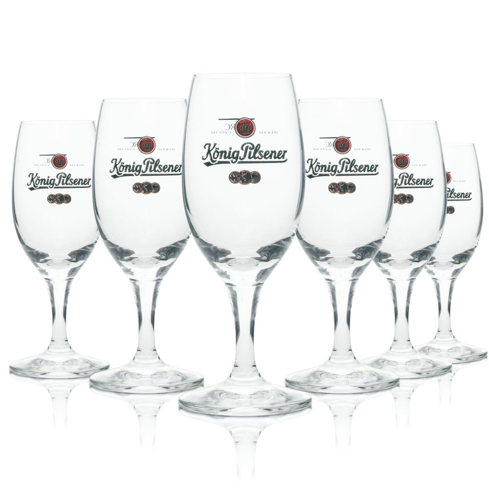 6 verres de dégustation König Pilsner, verres de bienvenue, verres de 0,1 l, coupes mini Ritzenhoff