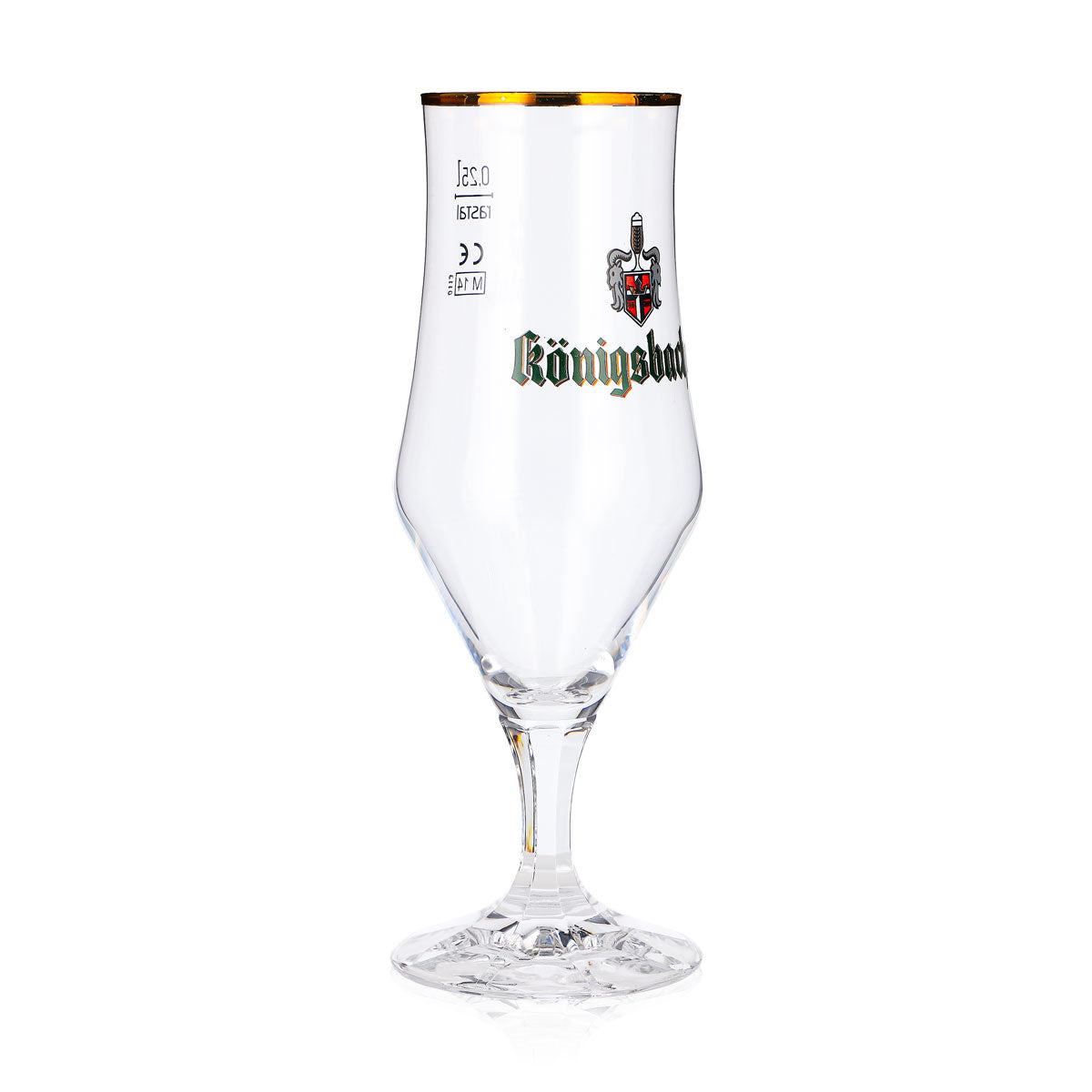 6 verres à bière Königsbacher de 0,25 l, forme calice, bord doré, modèle Rastal (lot de 6) – Vue 3