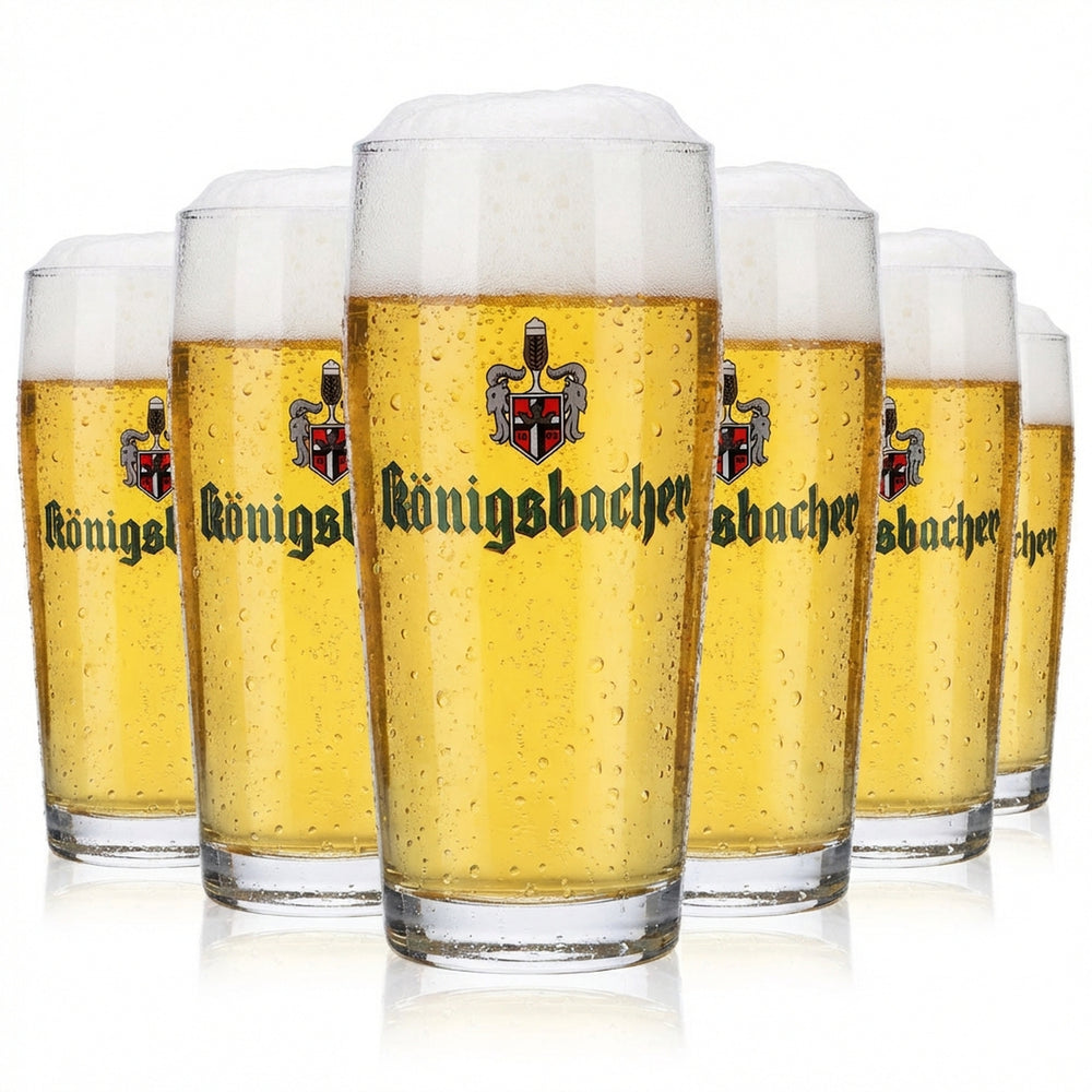 6 verres à bière Königsbacher Willibecher 0,3 l Verres à bière Verres à bière coniques