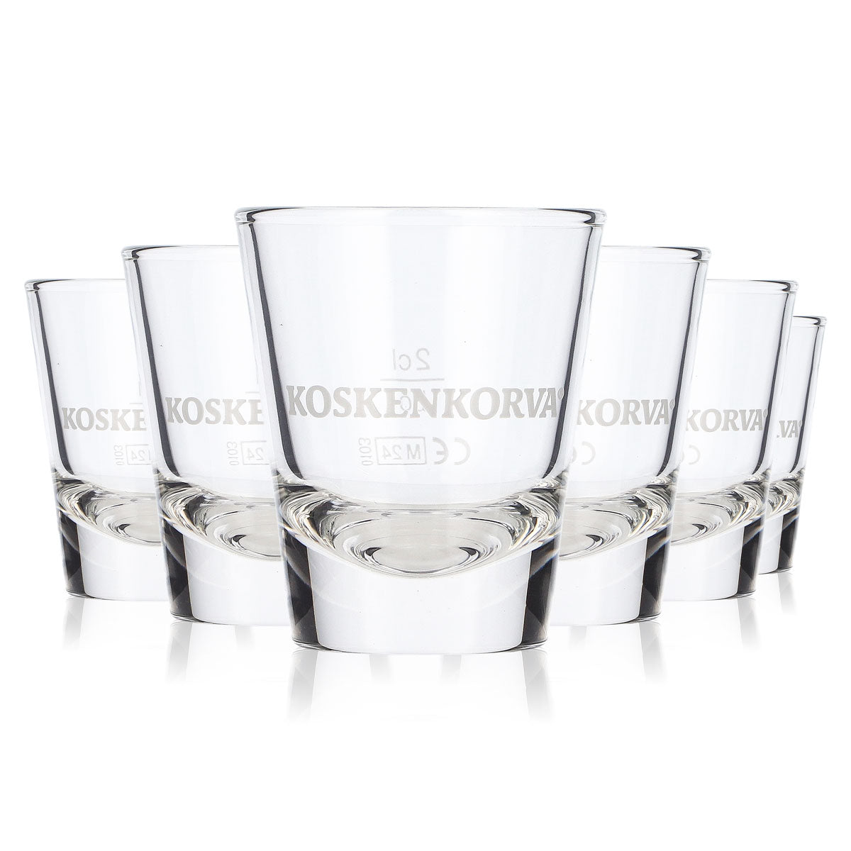 6 verres à vodka Koskenkorva, verres à shot de 2 cl, verres à schnaps Böckling (lot de 6)