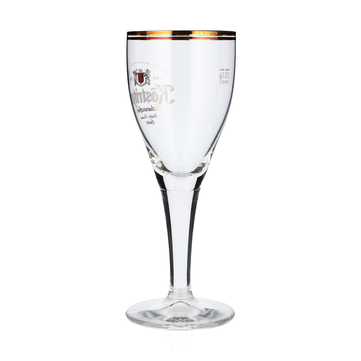 6 verres à bière Köstritzer 0,2 l « Schwarzbier » à double bord doré – Vue 4
