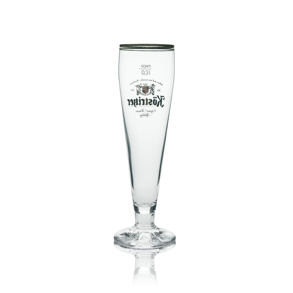 6 verres à bière Köstritzer 0,3 l, coupe avec blason 1543 – Vue 3