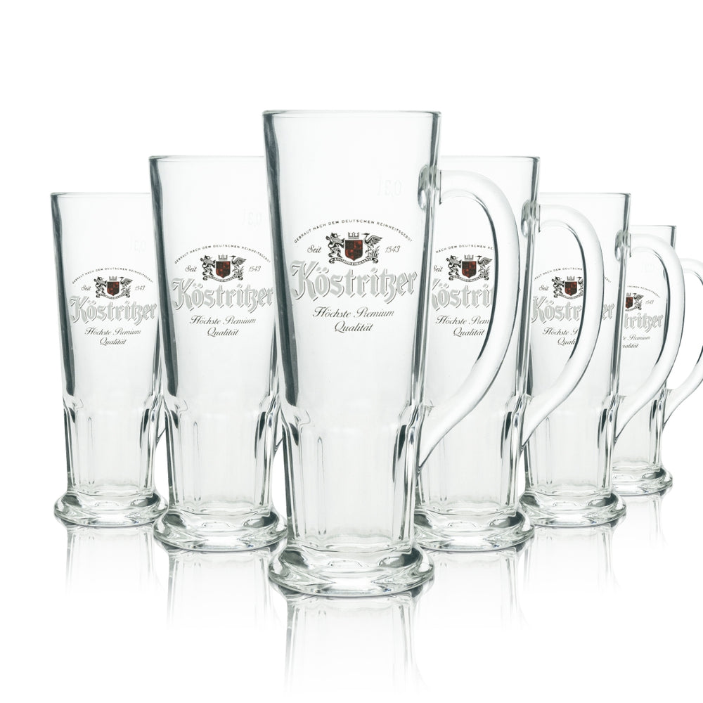 6 verres à bière Köstritzer Bierseidel Krug 0,3 l Verres à bière Bierhumpen Sahm