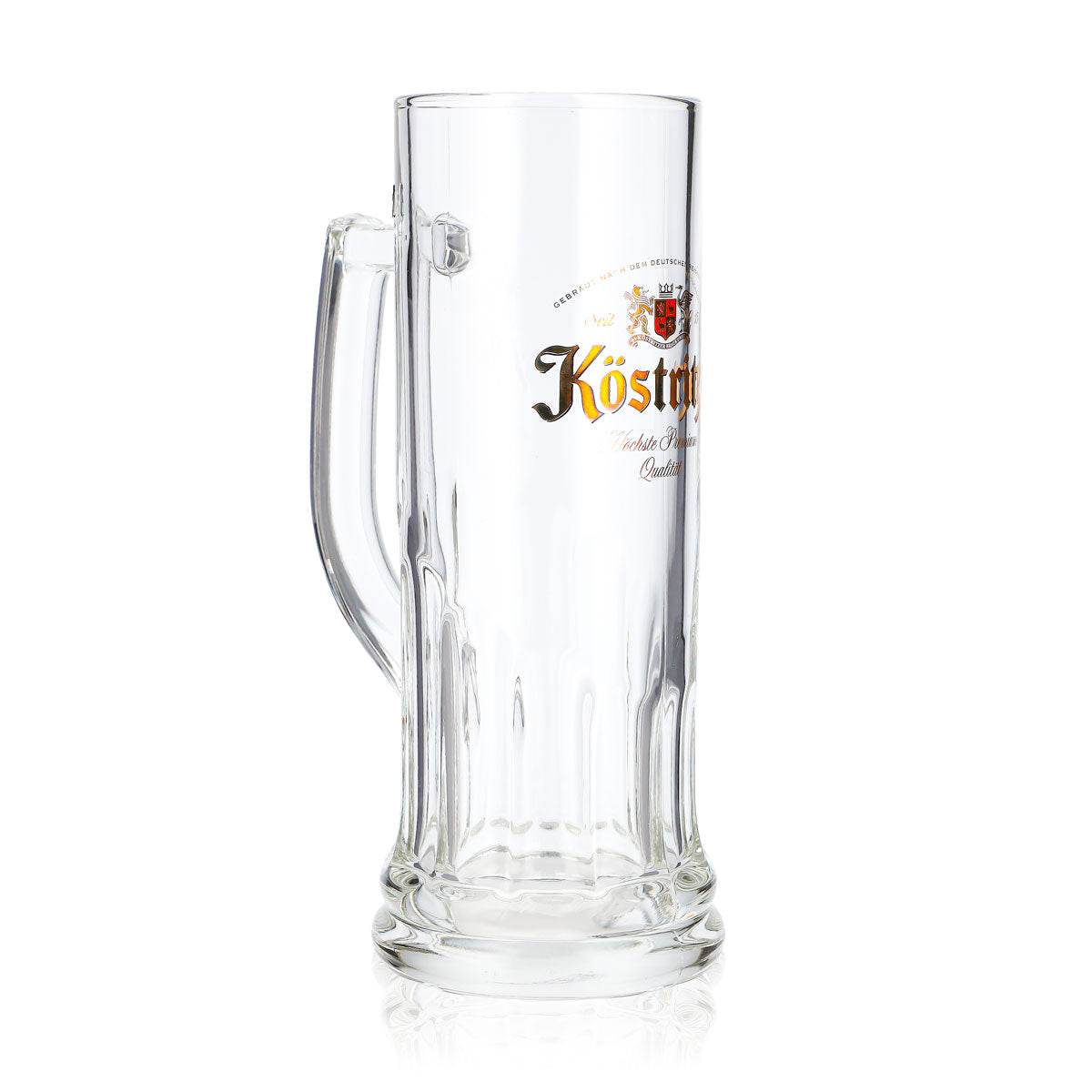 Lot de 6 verres à bière Köstritzer, chope de 0,5 l, modèle droit en relief « Rastal » (lot de 6) – Vue 3