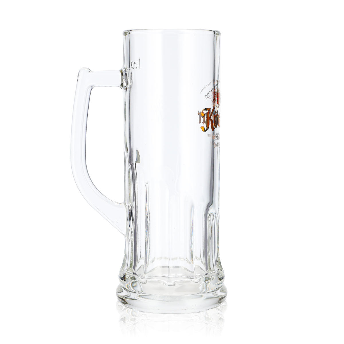 Lot de 6 verres à bière Köstritzer, chope de 0,5 l, modèle droit en relief « Rastal » (lot de 6) – Vue 4