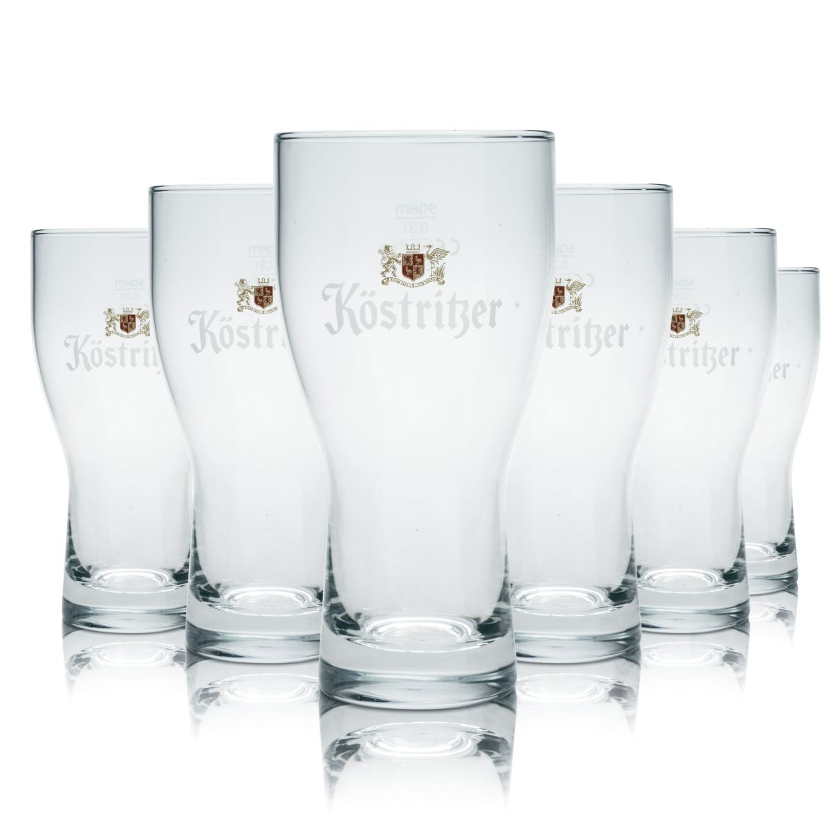 6 verres à bière Köstritzer 0,3 l Willi Becher Pokalglas Set de verres Brasserie Gastronomie