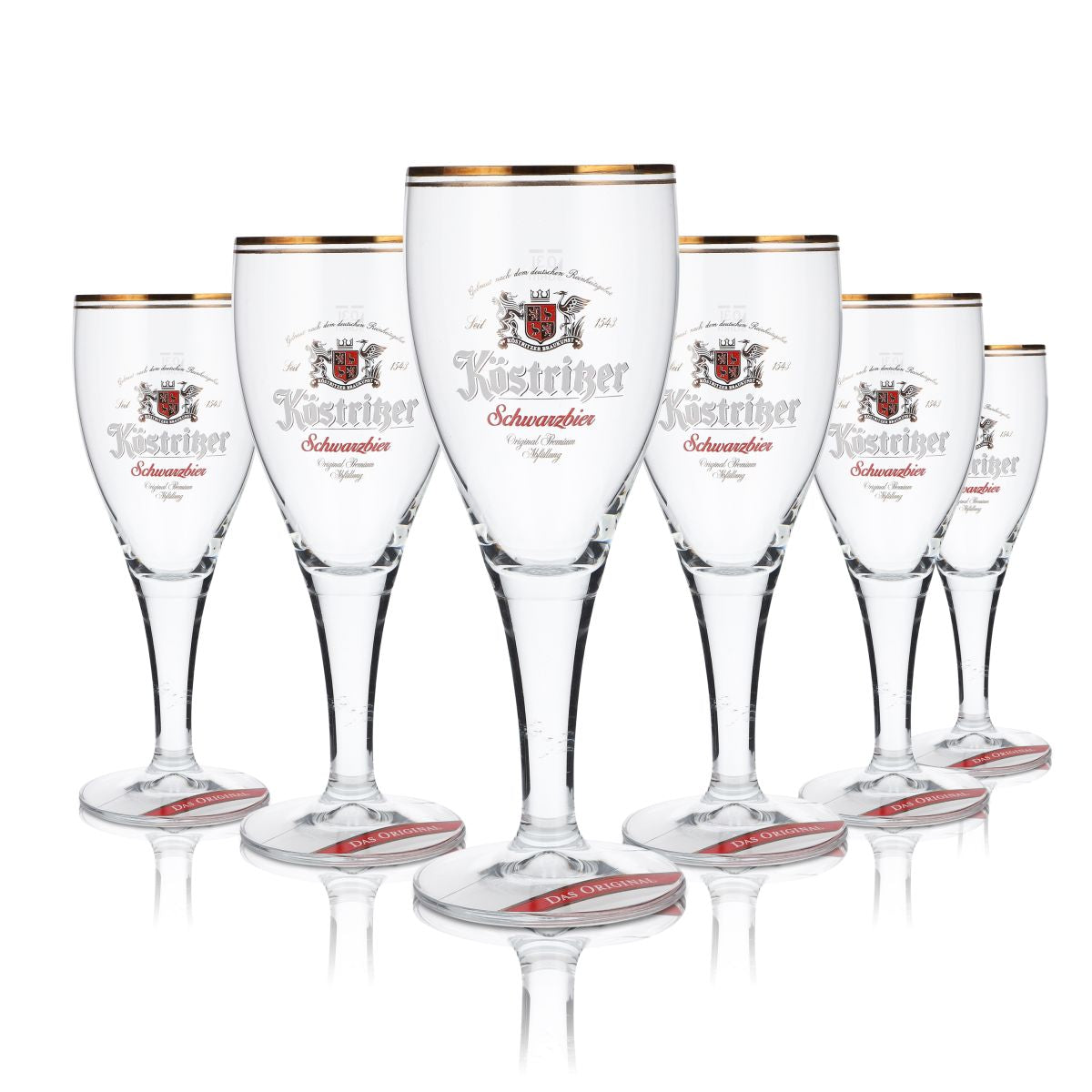 6x Köstritzer verre 0,3l verre de coupe set de verres à bière Schwarzbier Original Brauerei