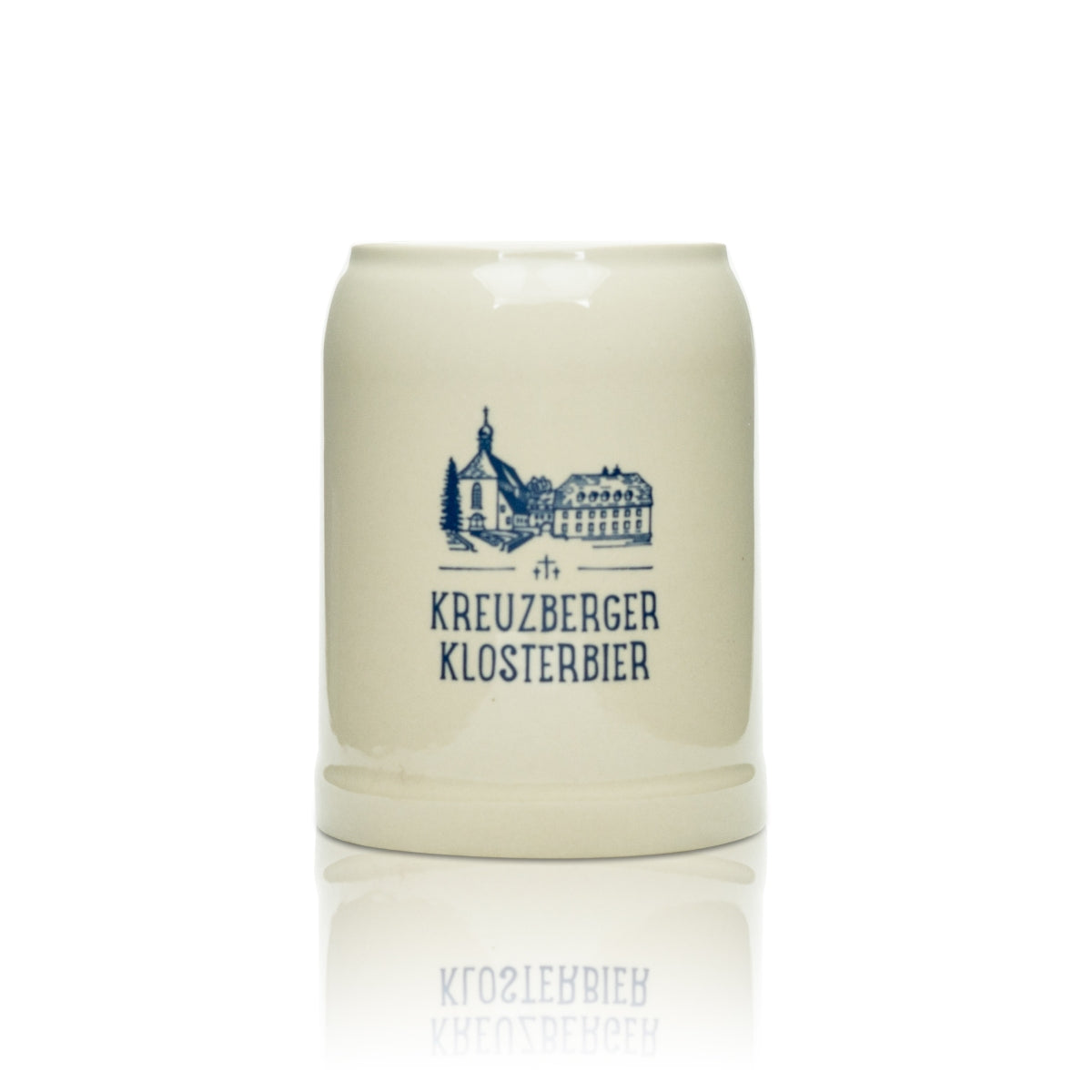 6 chopes à bière Kreuzberger Klosterbräu 0,5 l en grès avec anse – Vue 2