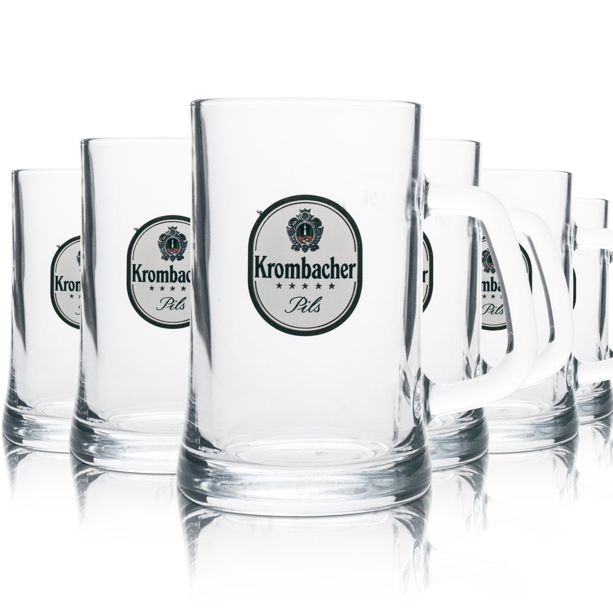 6 chopes en verre Krombacher 0,5 l « Une perle de la nature » Sahm