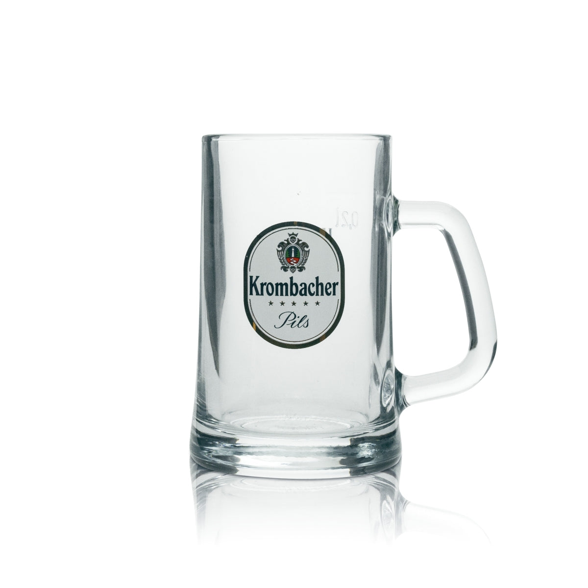 6x verre à bière Krombacher Pils 0,2 l « Une perle de la nature » Sahm – Vue 2