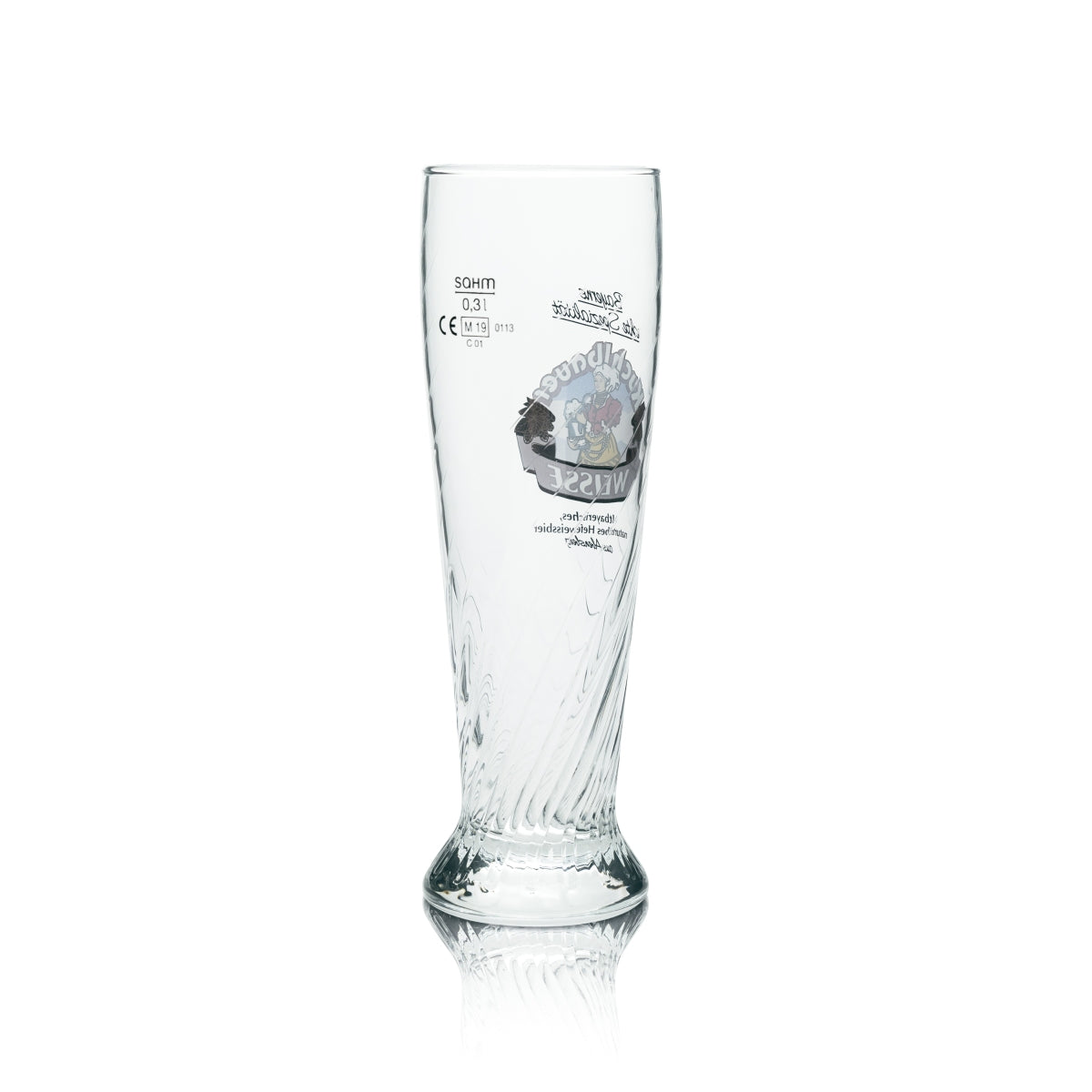 6 verres à bière Kuchlbauer 0,3 l, bière blanche, relief blanc, levure, blé, Bavière – Vue 3