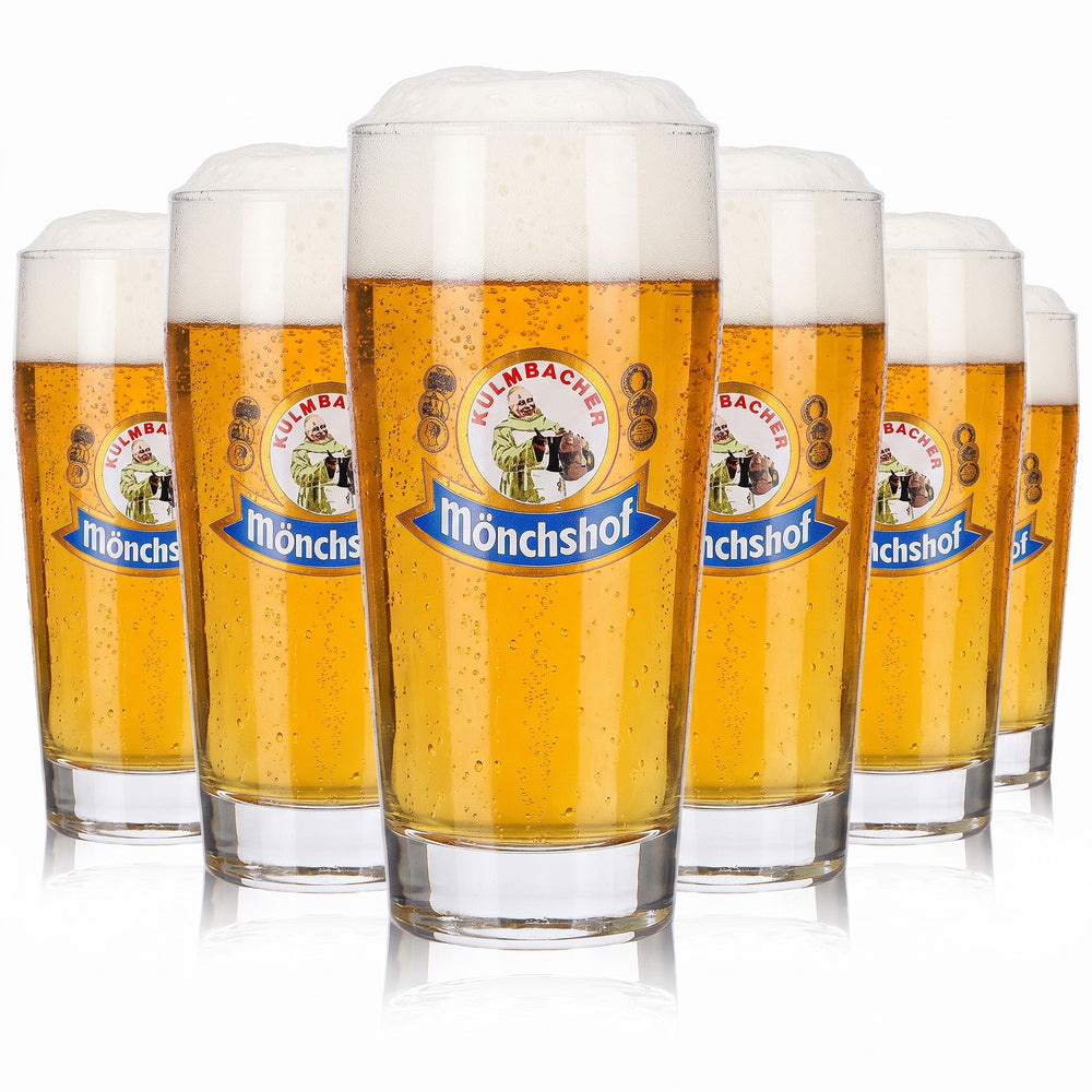 6 verres à bière Kulmbacher Reichelbräu de 0,25 l, modèle Mönchshof Ruhrglas (lot de 6)