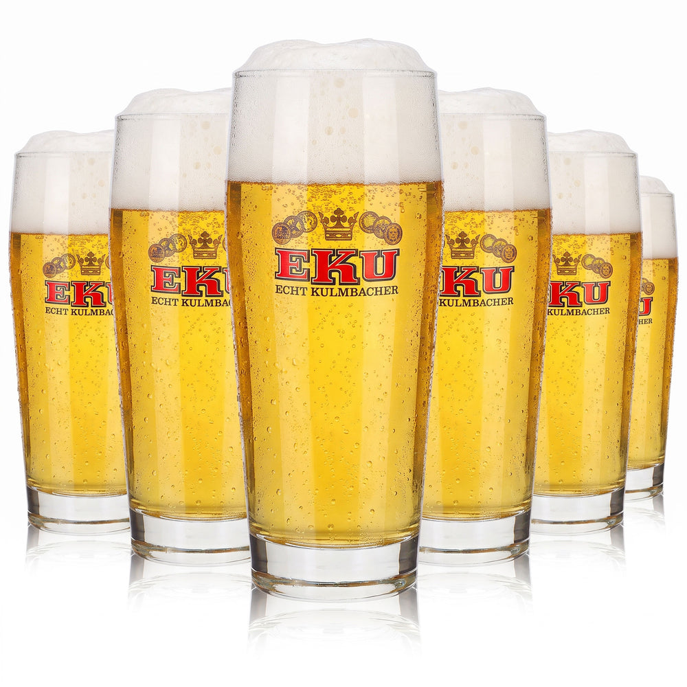 6 verres à bière Kulmbacher Reichelbräu de 0,5 l, verres à bière EKU (lot de 6)