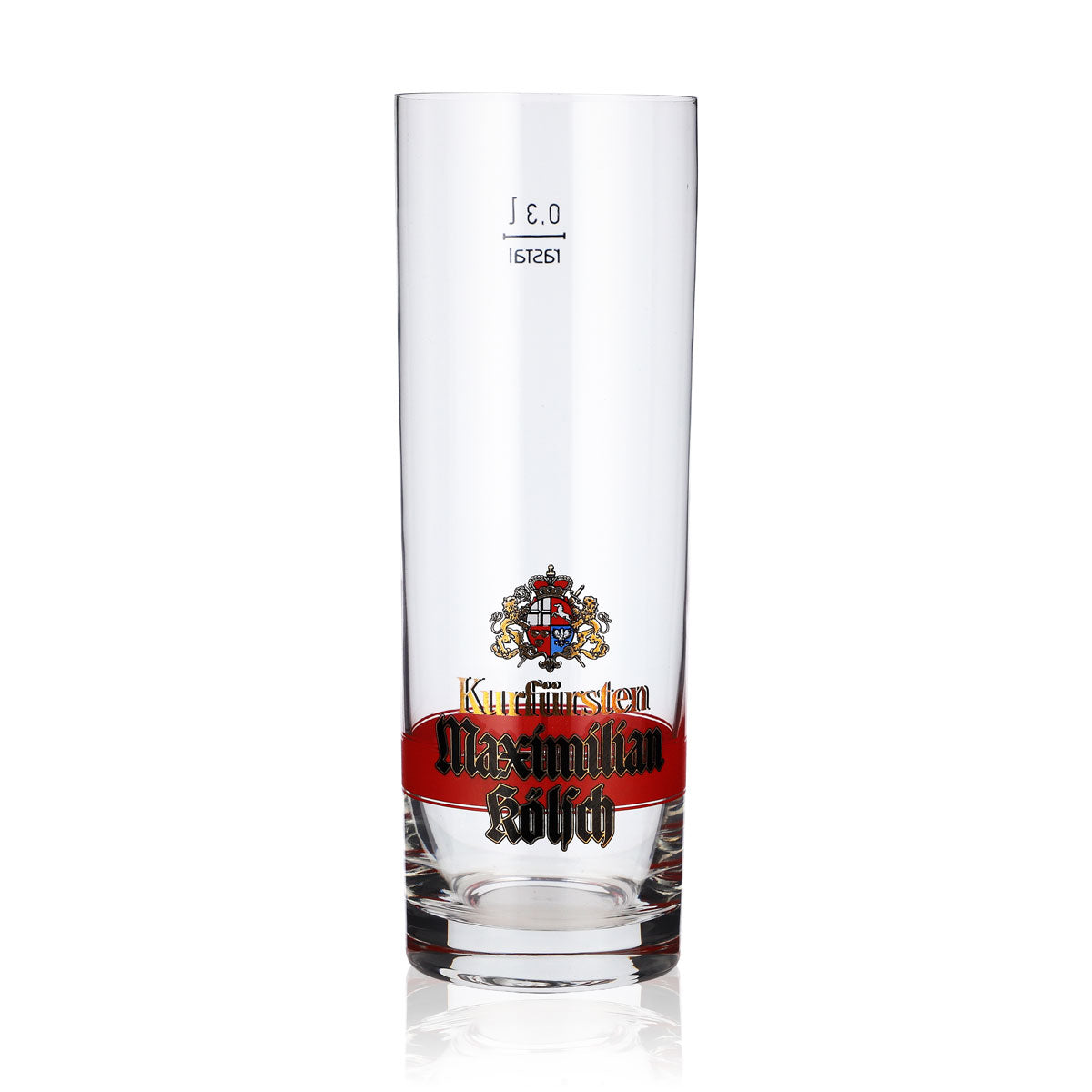 6 verres à bière « Kurfürsten Kölsch » de 0,3 l, modèle Maximilian à anneau rouge (lot de 6) – Vue 2