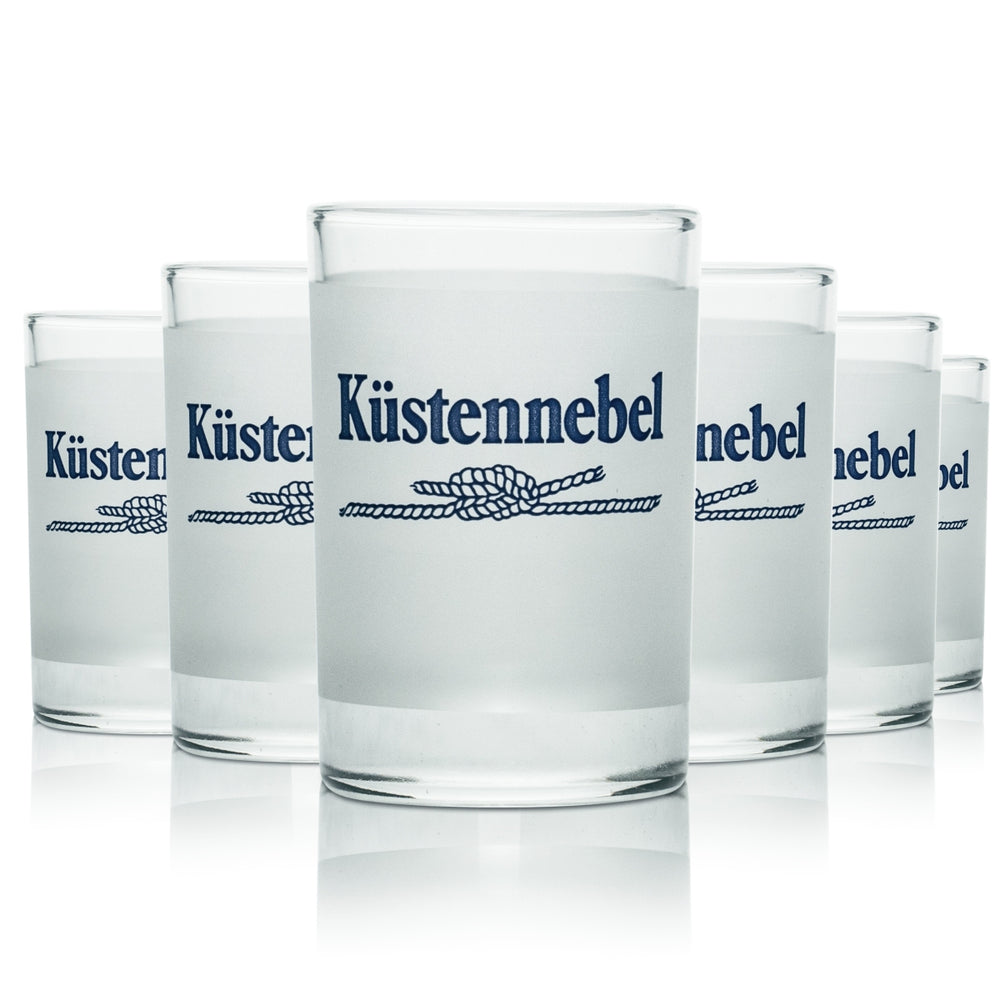 6 verres à shot Küstennebel 4 cl (40 ml) verres à schnaps courts Frosted Gastro