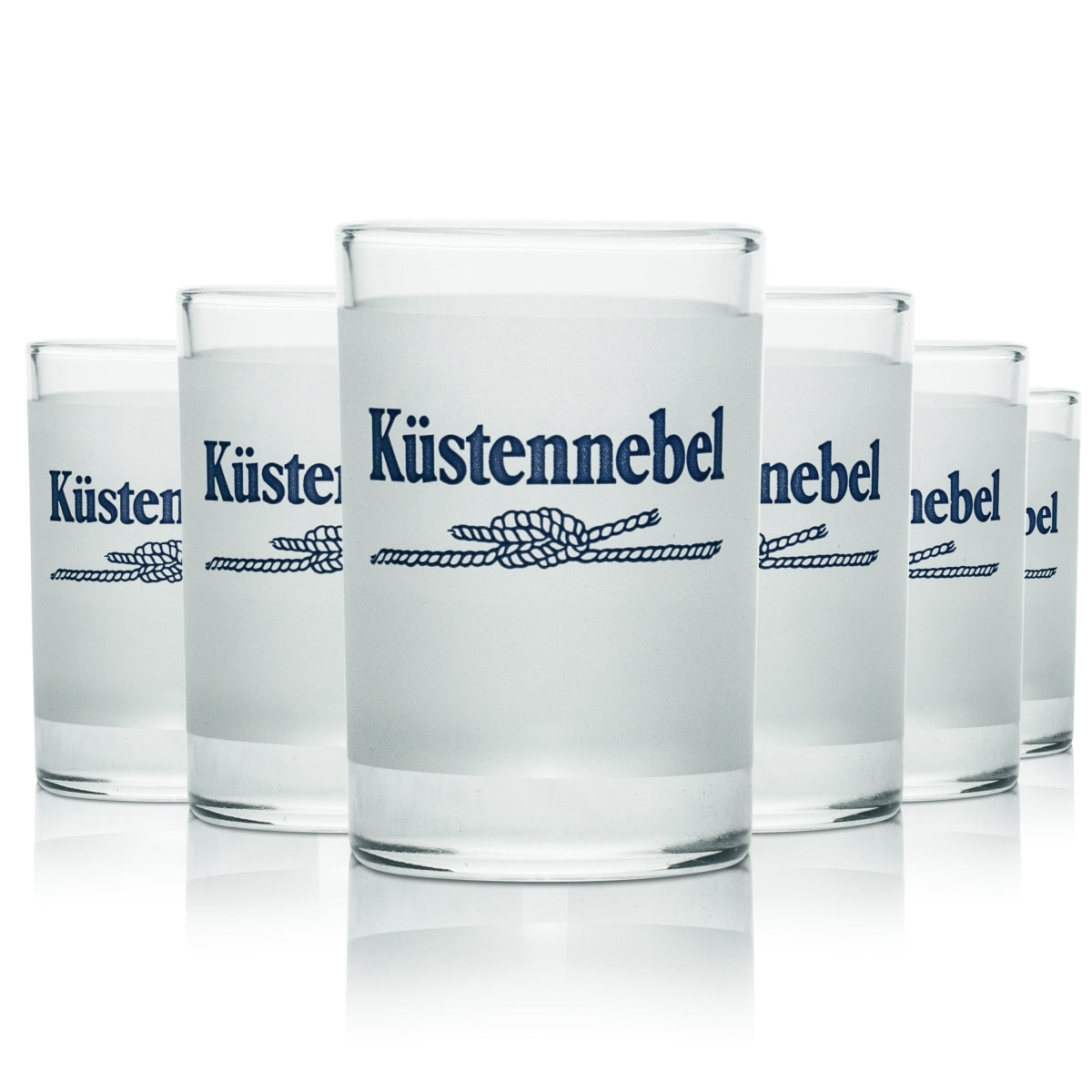 6 verres à shot Küstennebel 4 cl (40 ml) verres à schnaps courts Frosted Gastro