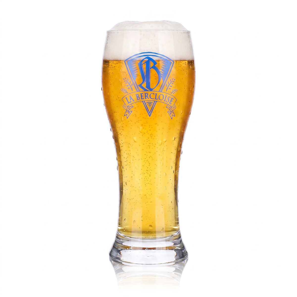 6 verres à bière « La Bercloise » de 0,25 l, verres à bière de blé de la brasserie Durobor (lot de 6) – Vue 2