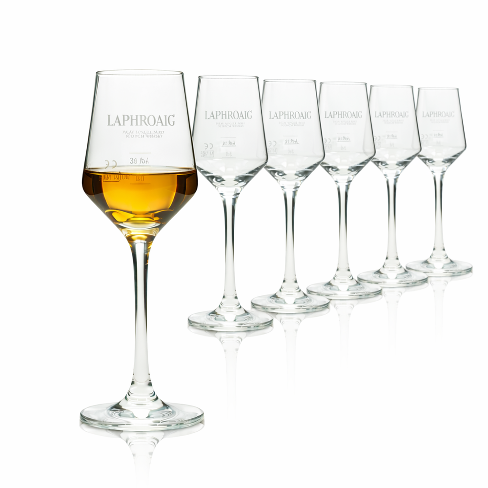 6 verres à dégustation de whisky Laphroaig 115 ml Verres à whisky single malt Islay