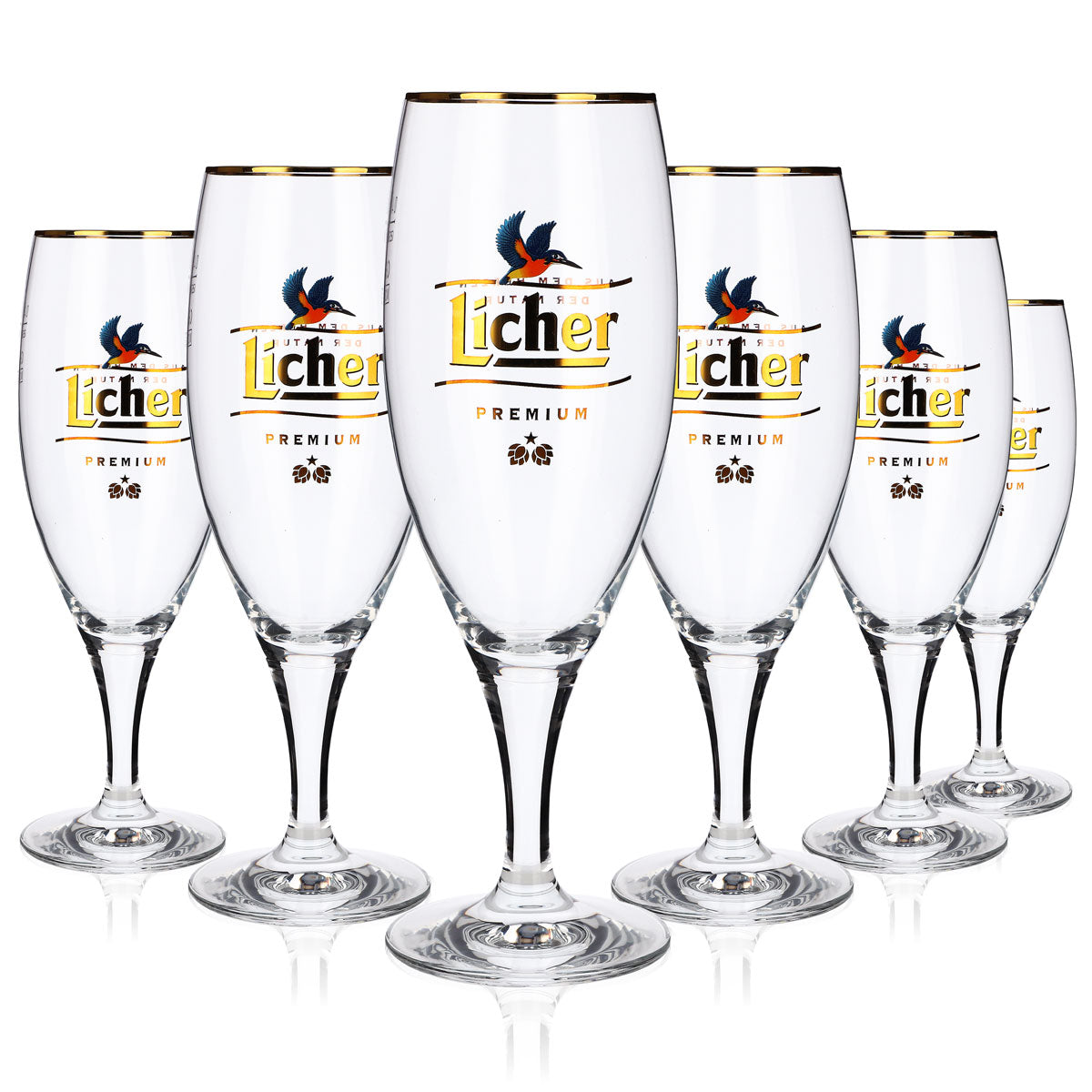 6 verres à bière Licher en forme de coupe 0,4 l Colibri « Au cœur de la nature » Noblesse – Vue 7