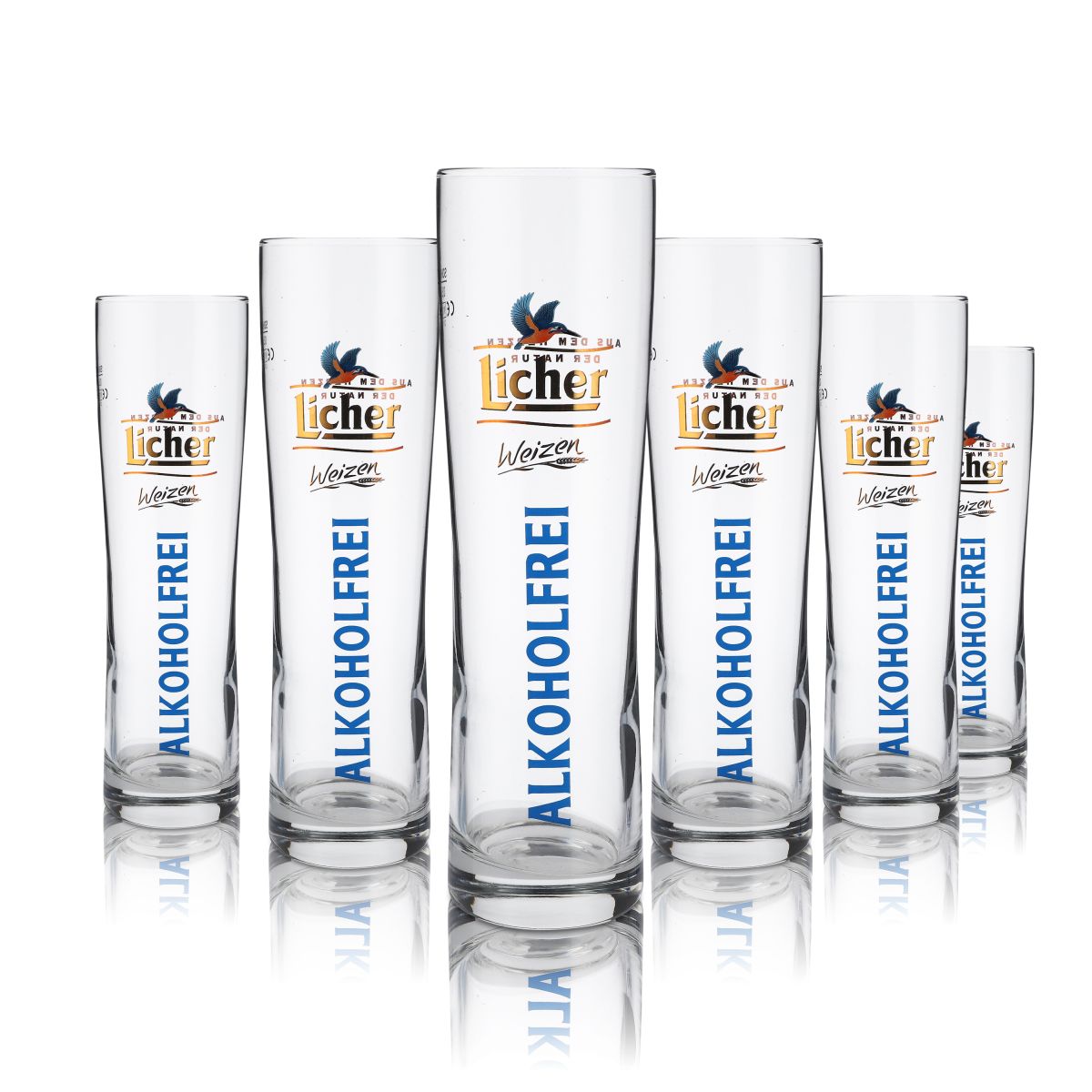 6 verres Licher 0,5 l Verre à bière blanche Hefeweizen Verre à bière Verre à cocktail Verres sans alcool